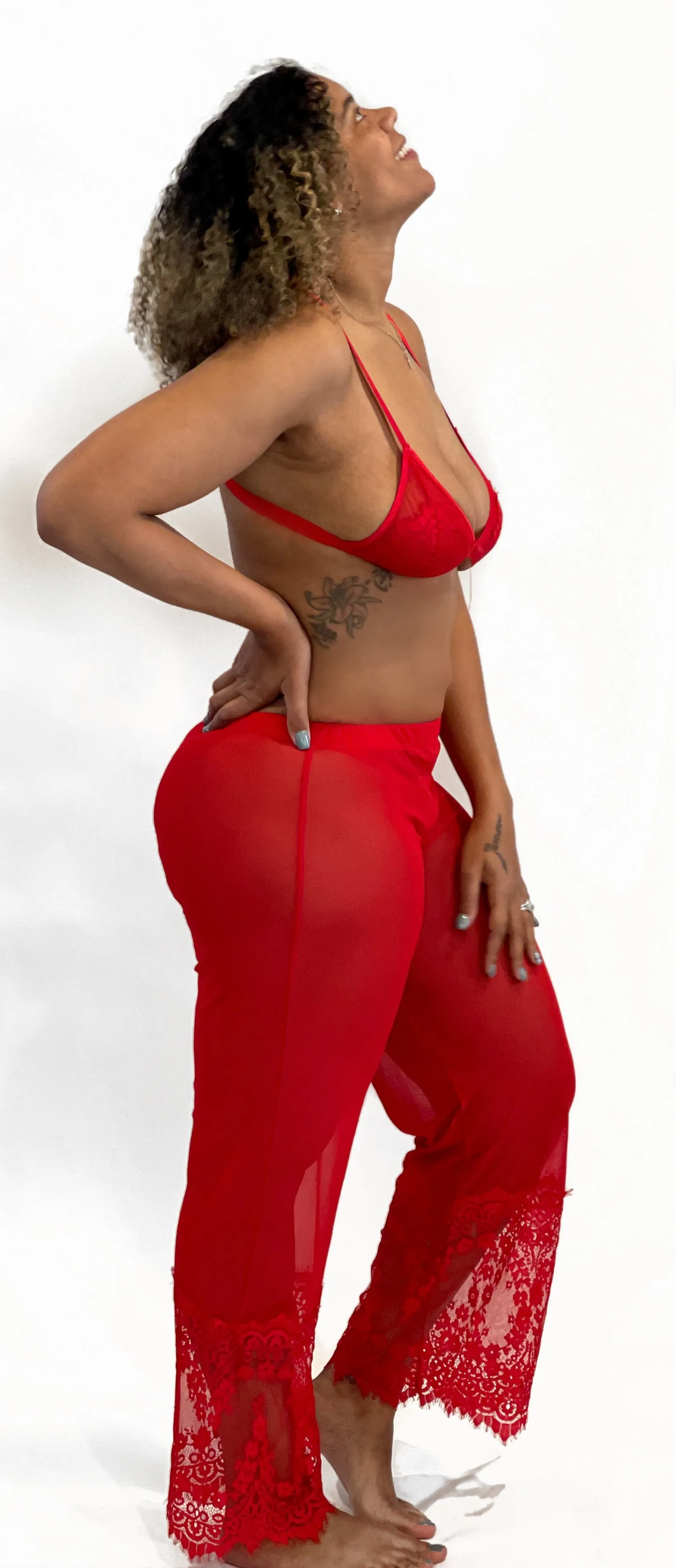 Seduction Lace Bra and Pant Set