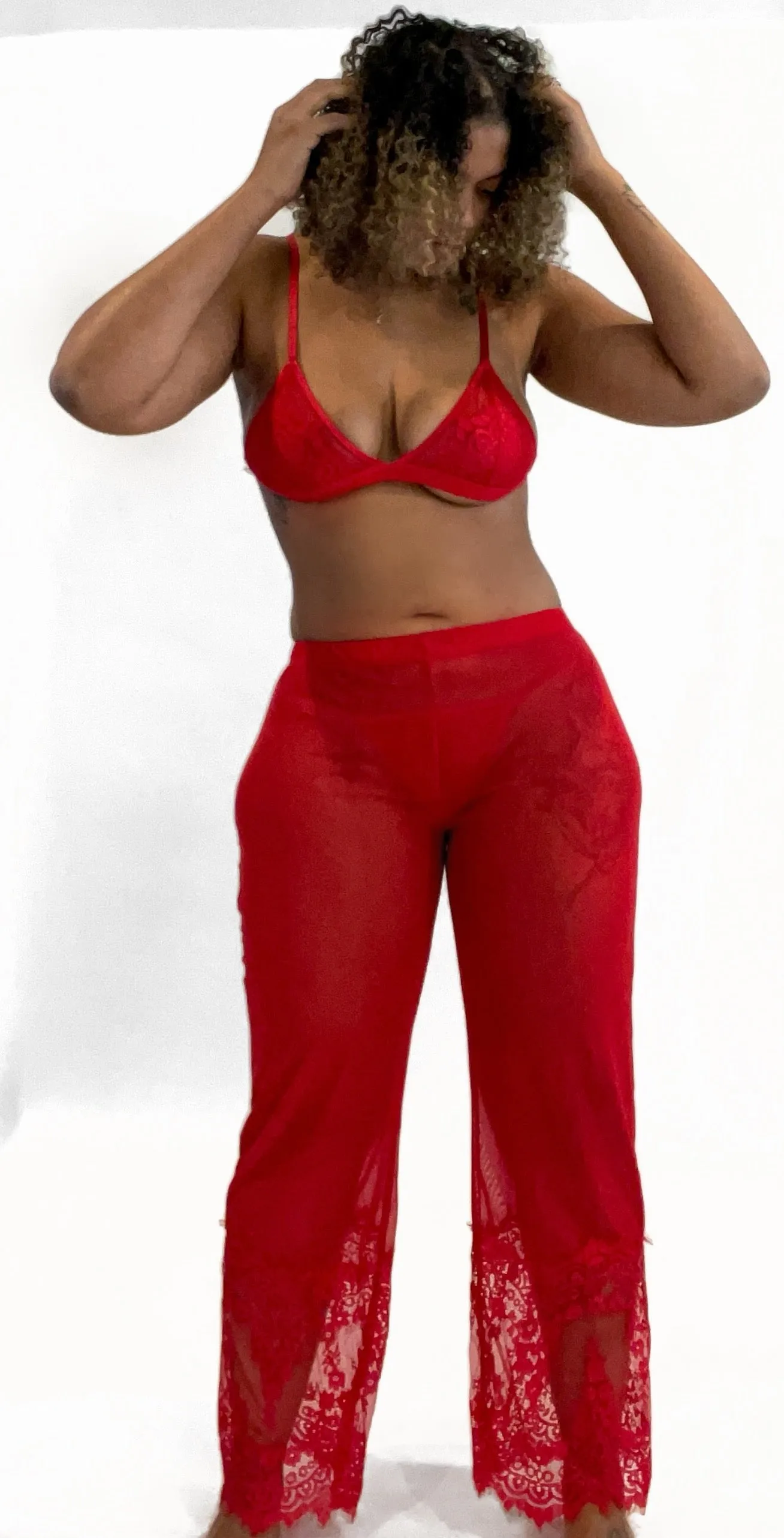 Seduction Lace Bra and Pant Set
