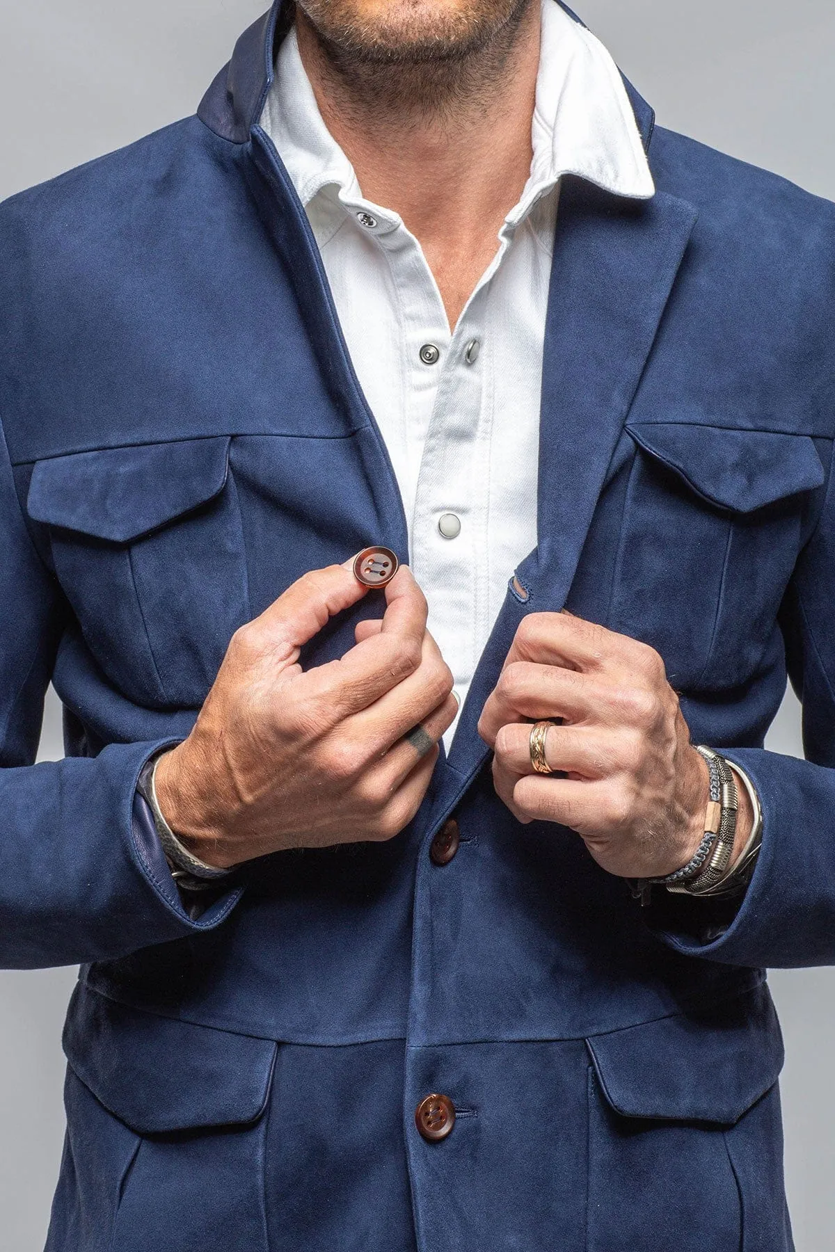 Serengeti Safari Jacket In Blue