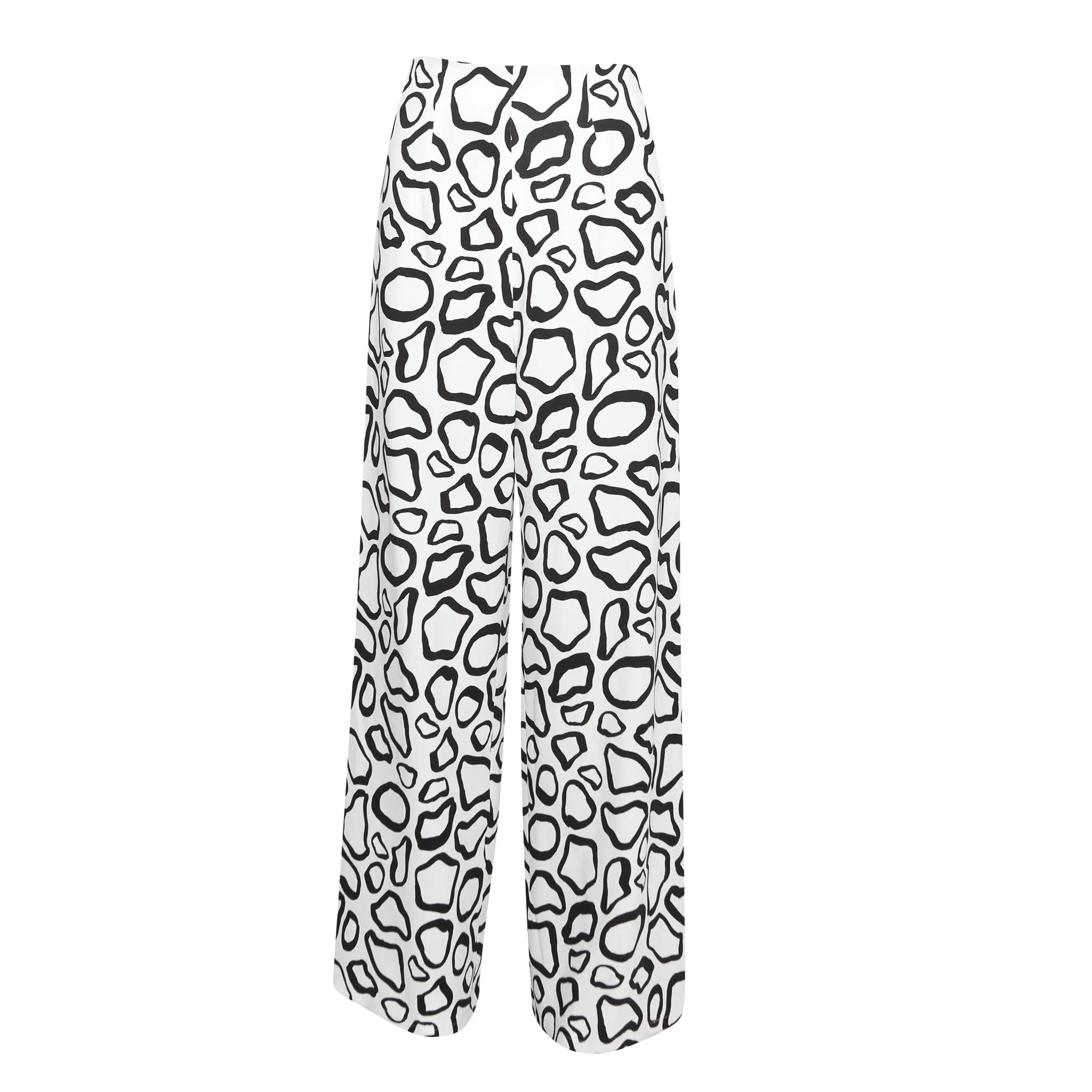 SERGIO HUDSON ABSTRACT GIRAFFE PATERN TROUSERS