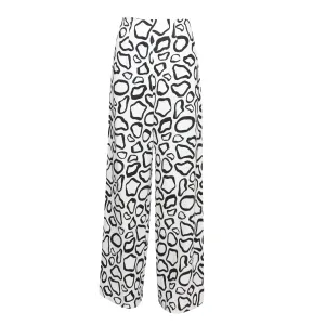 SERGIO HUDSON ABSTRACT GIRAFFE PATERN TROUSERS