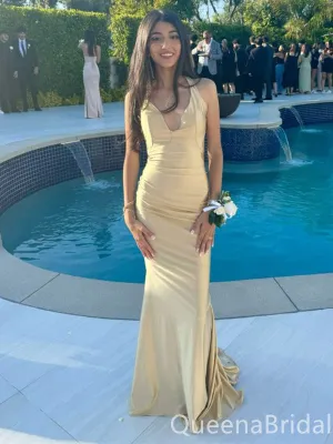 Sexy Simple Mermaid Evening Gown Maxi Long Formal Dresses Prom Dresses ,WGP907