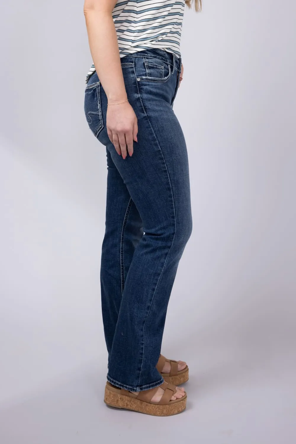 Silver Jeans Suki Slim Bootcut Mid Rise Jeans for Women | L93616ECF340