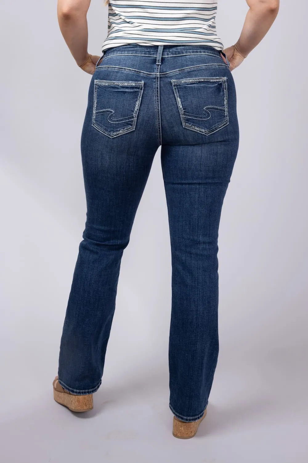 Silver Jeans Suki Slim Bootcut Mid Rise Jeans for Women | L93616ECF340