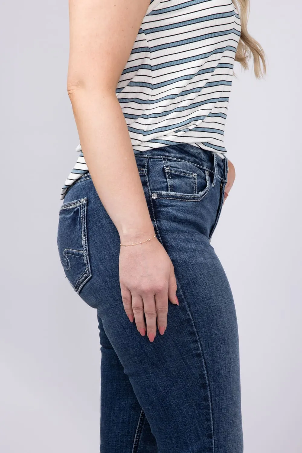 Silver Jeans Suki Slim Bootcut Mid Rise Jeans for Women | L93616ECF340