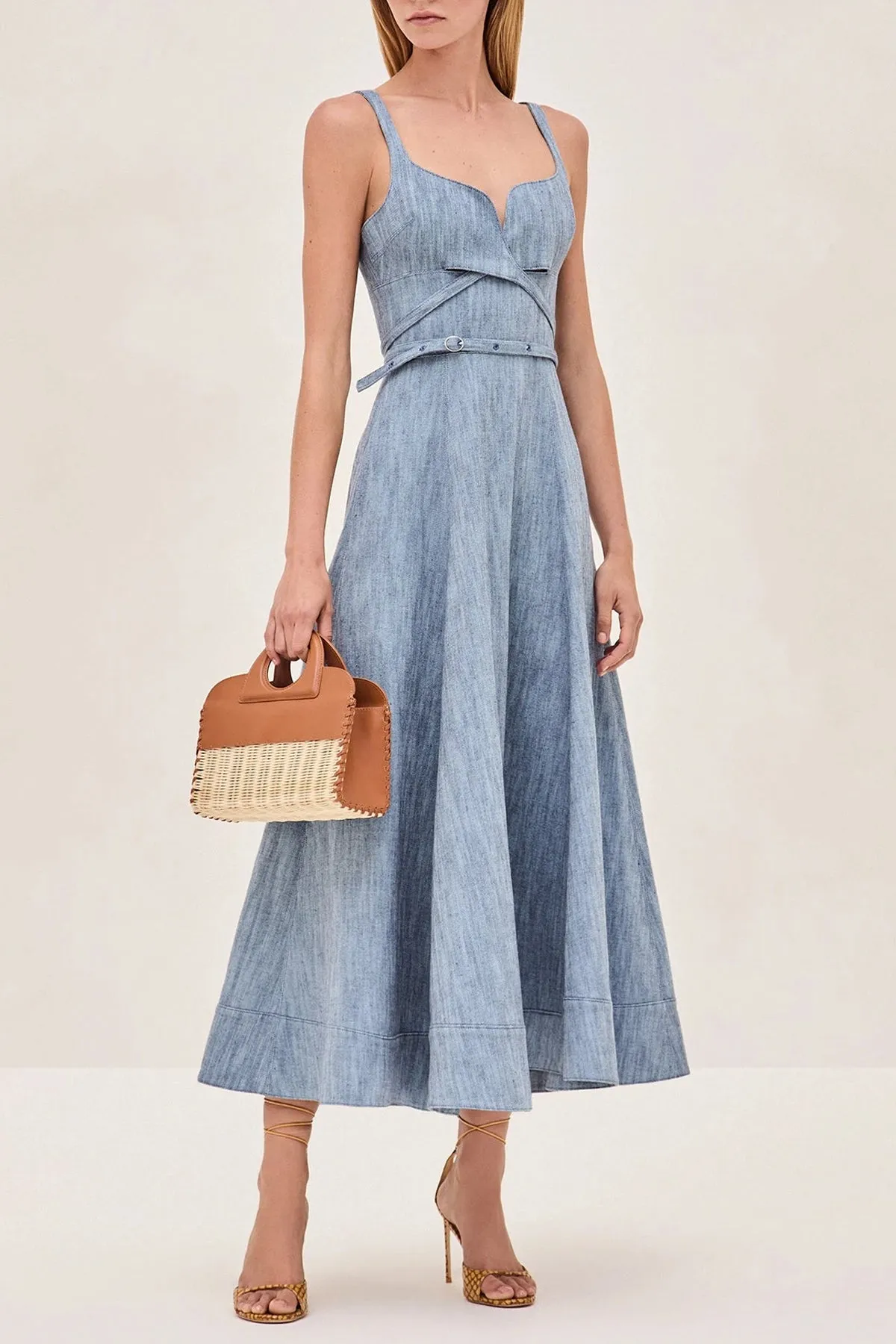 Sirene Dress in Stone Blue