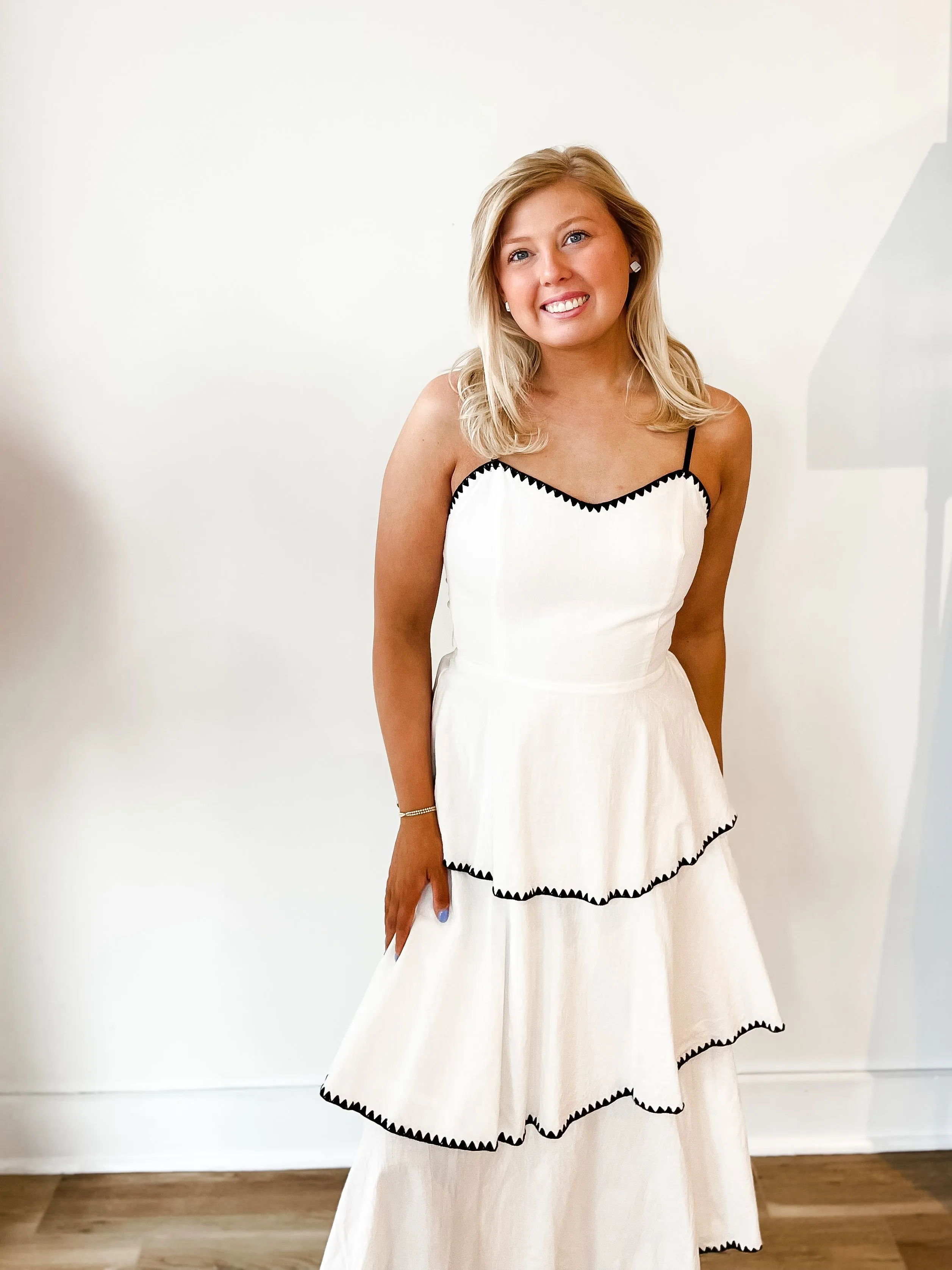 Sophia Ruffled Midi Dress