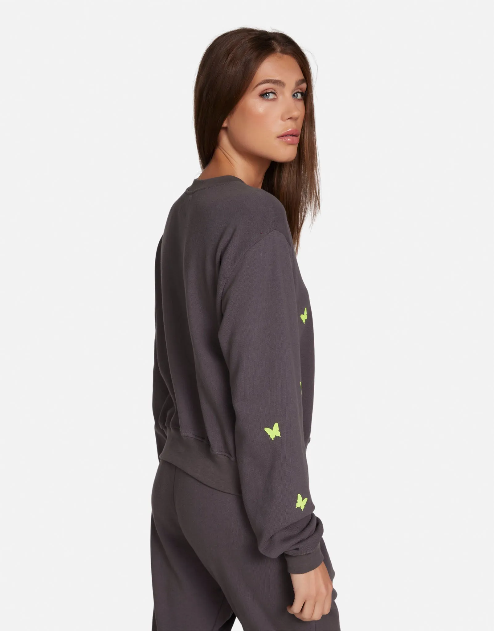 Spalding Neon Peace Love Butterflies
