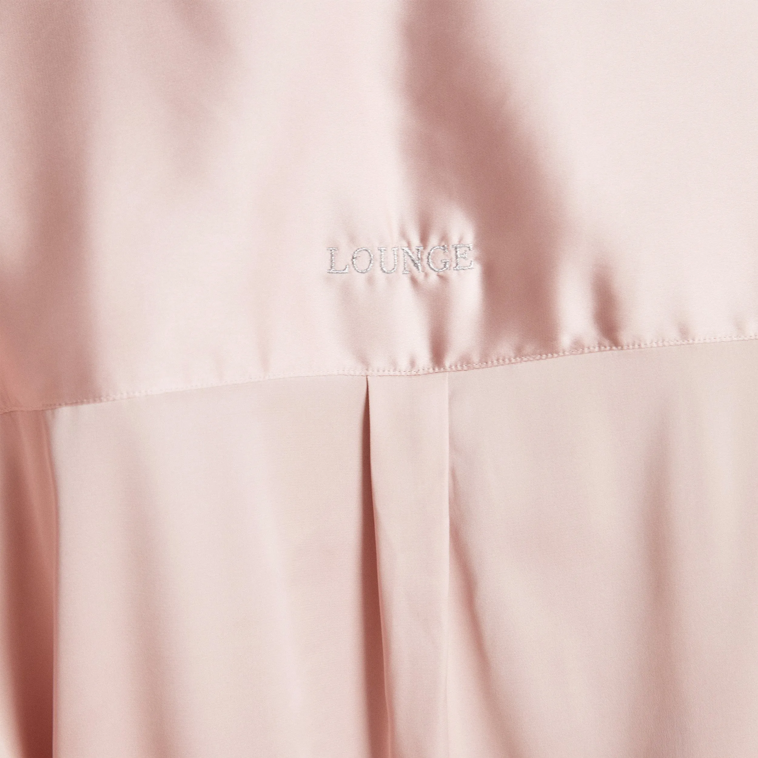 Sparkle Chemise de Pyjama Satinée - Rose Clair