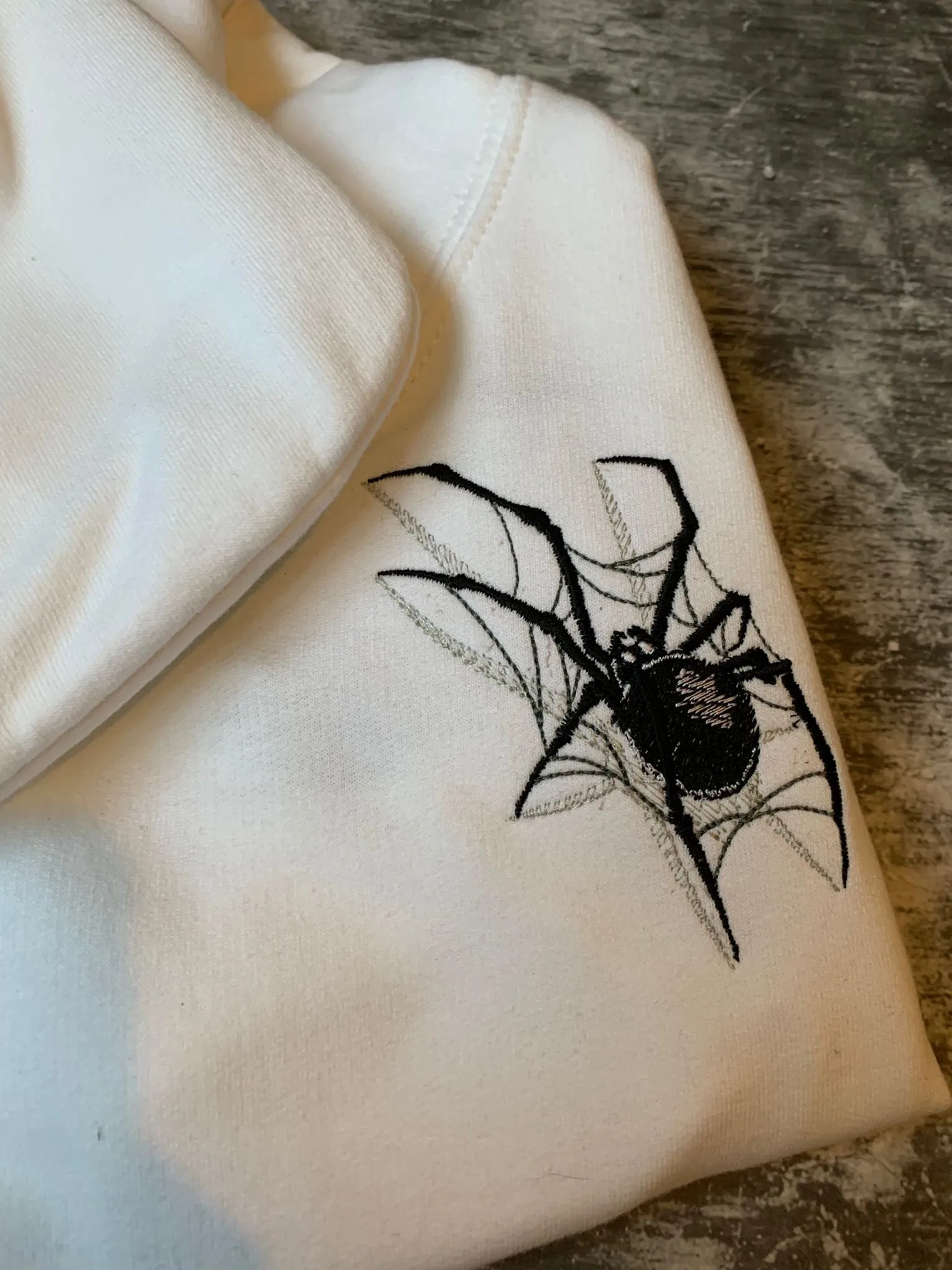 Spider Embroidery Hoodie - 1-2 Years