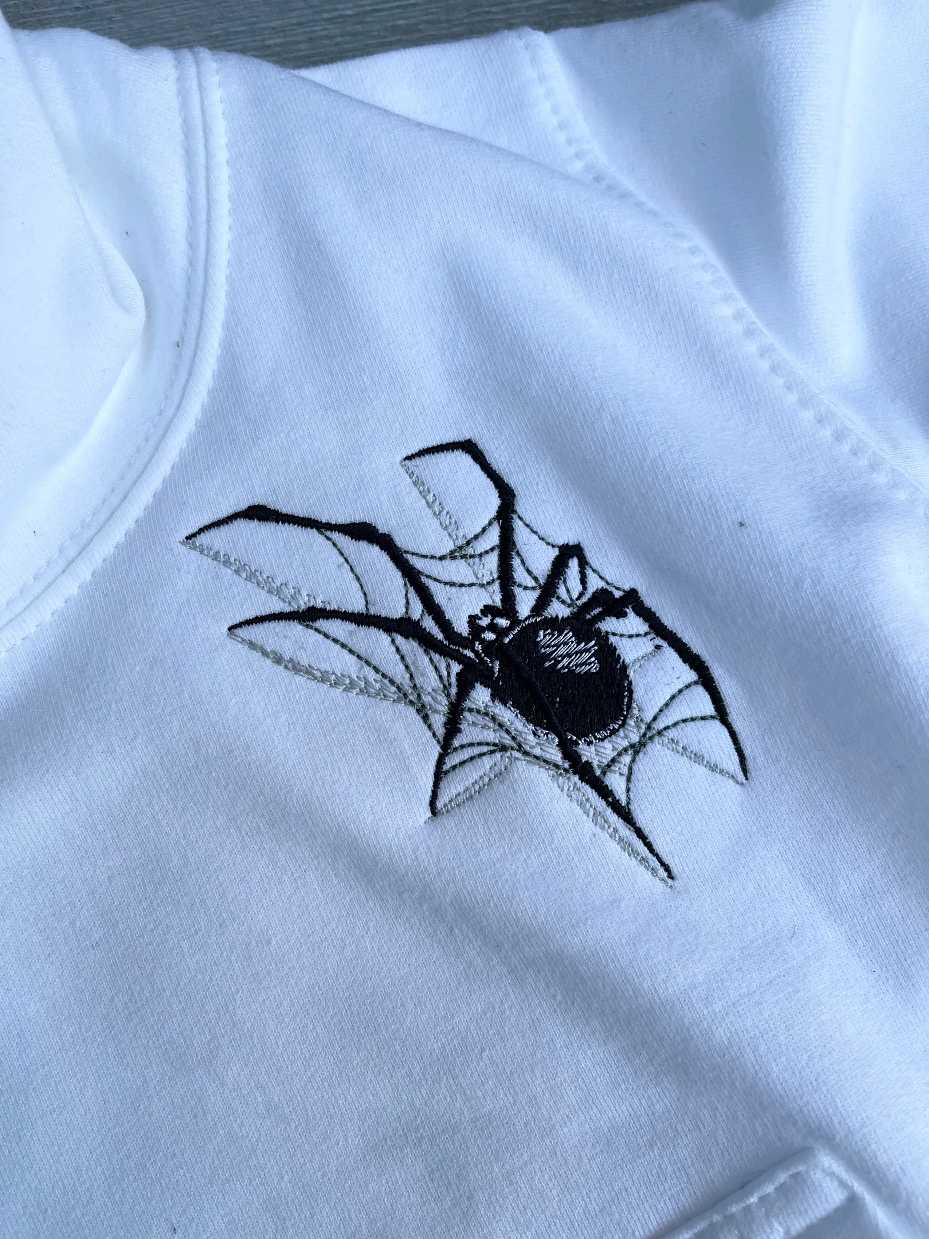 Spider Embroidery Hoodie - 1-2 Years