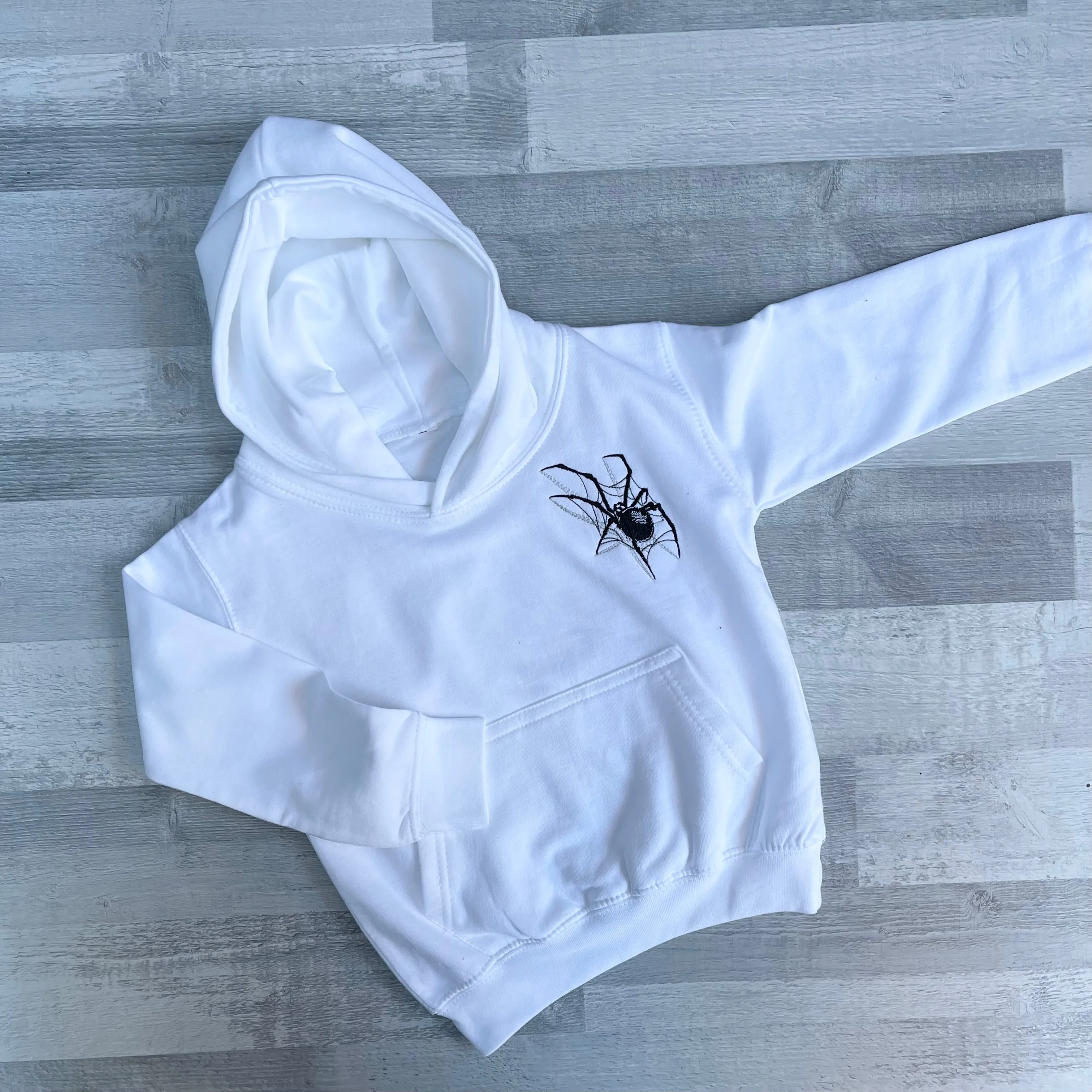 Spider Embroidery Hoodie - 1-2 Years