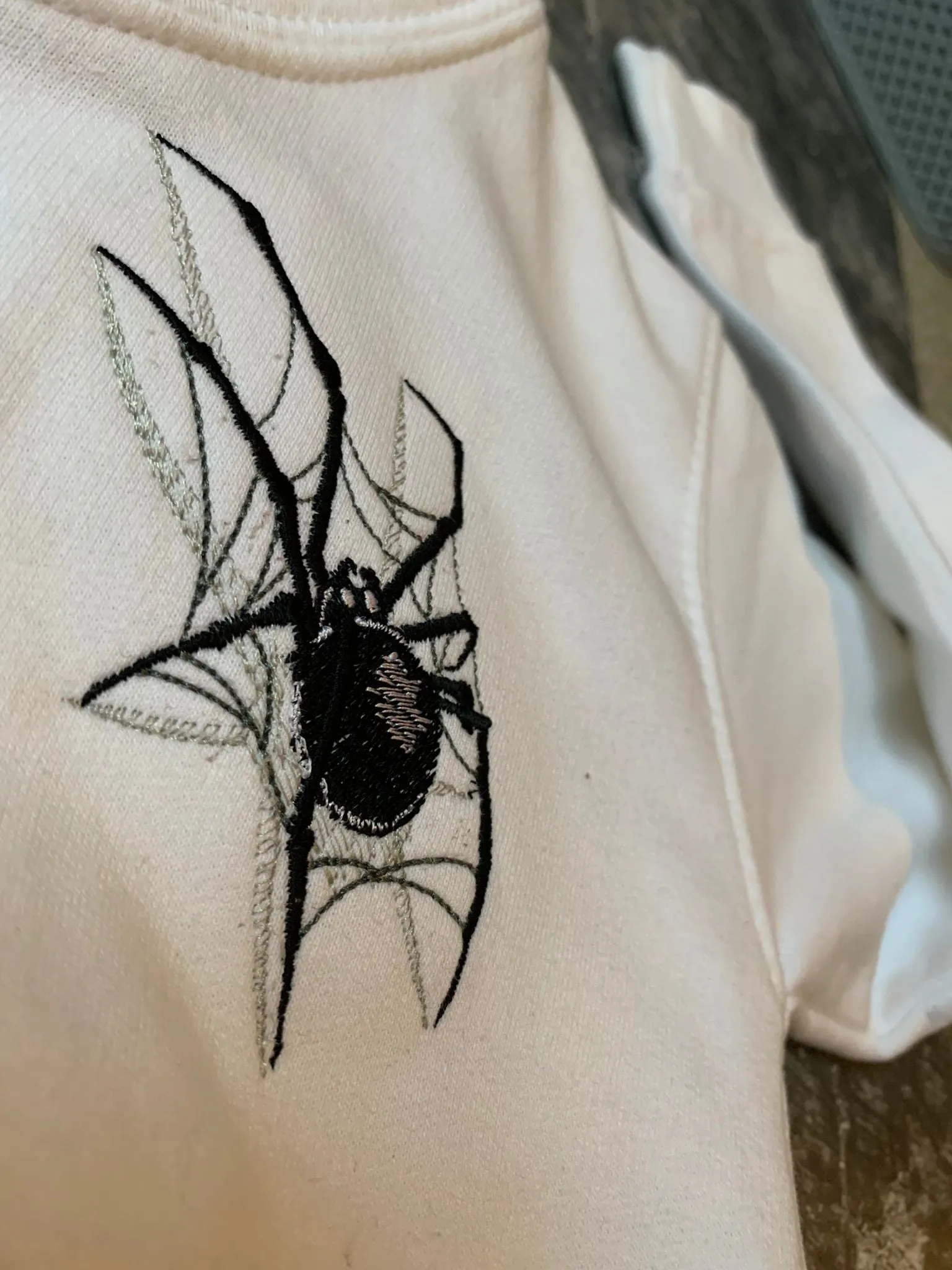 Spider Embroidery Hoodie - 1-2 Years