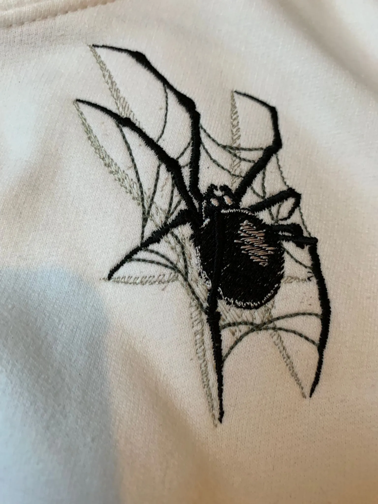 Spider Embroidery Hoodie - 1-2 Years