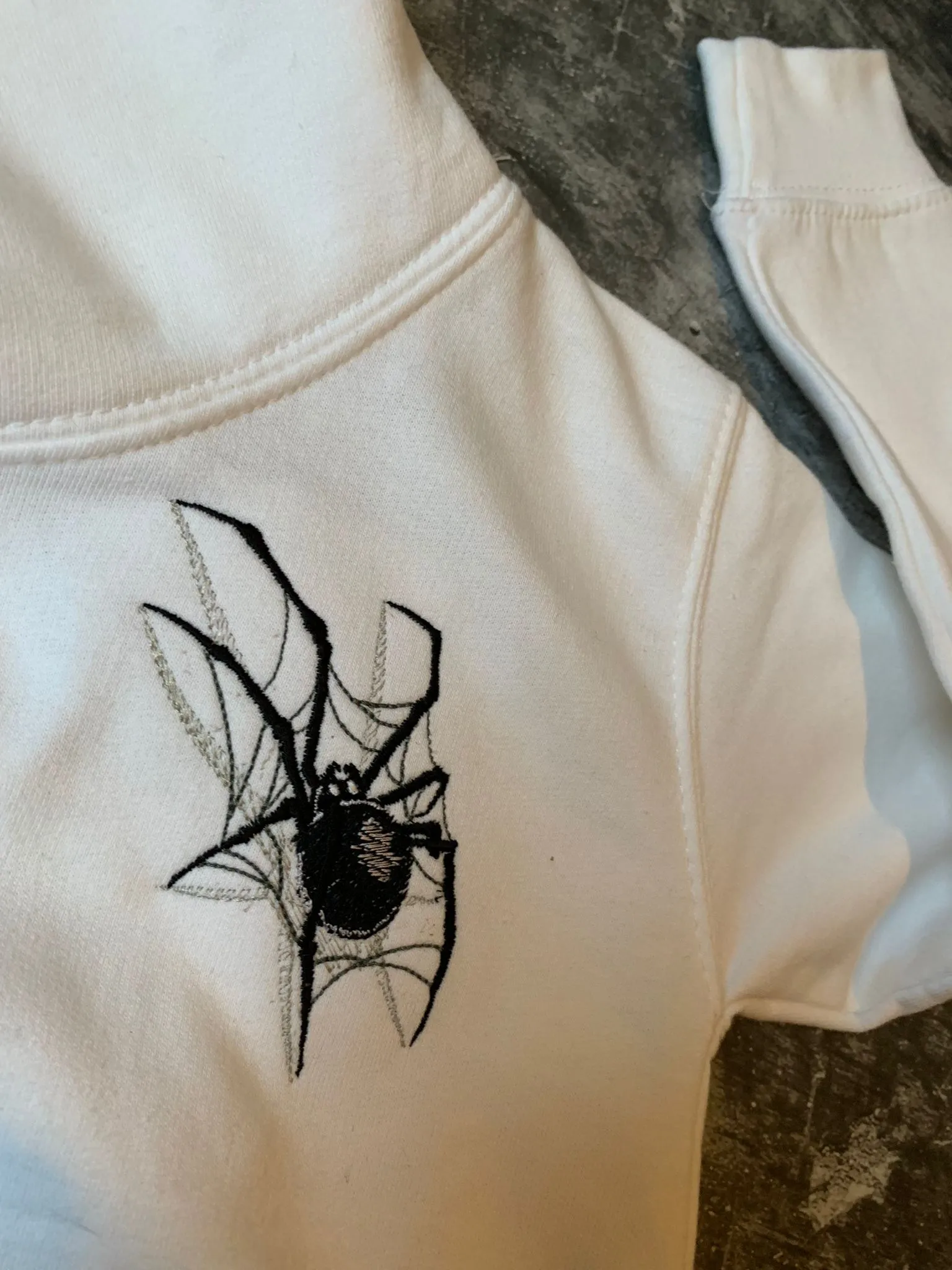 Spider Embroidery Hoodie - 1-2 Years