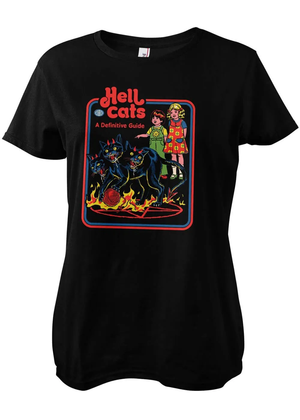 Steven Rhodes Hell Cats Girly T-Shirt Black
