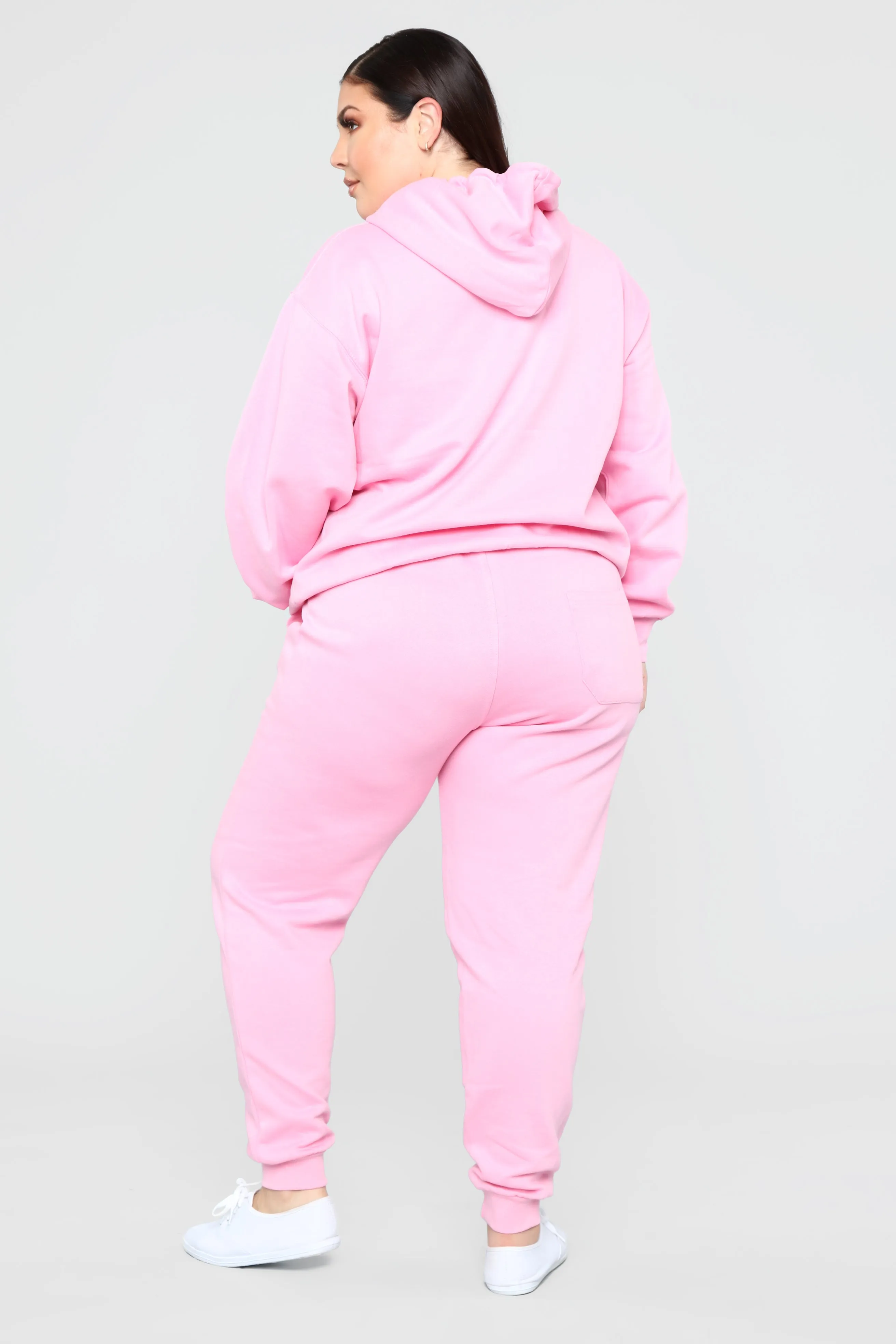 Stole Your Boyfriend's Oversized Hoodie - Pink