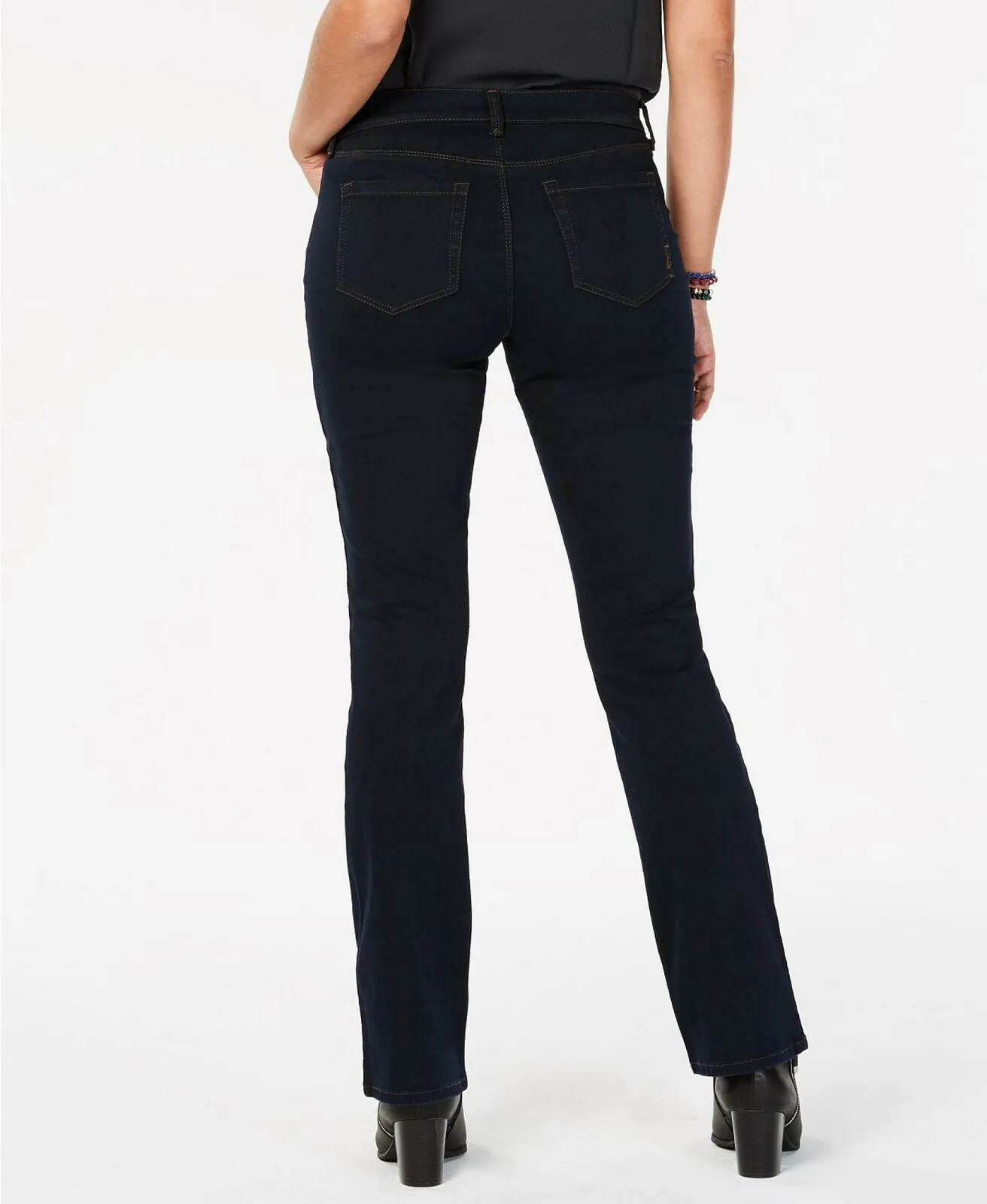 Style & Co. Women's Tummy Control Bootcut Jeans Rinse 14 LONG