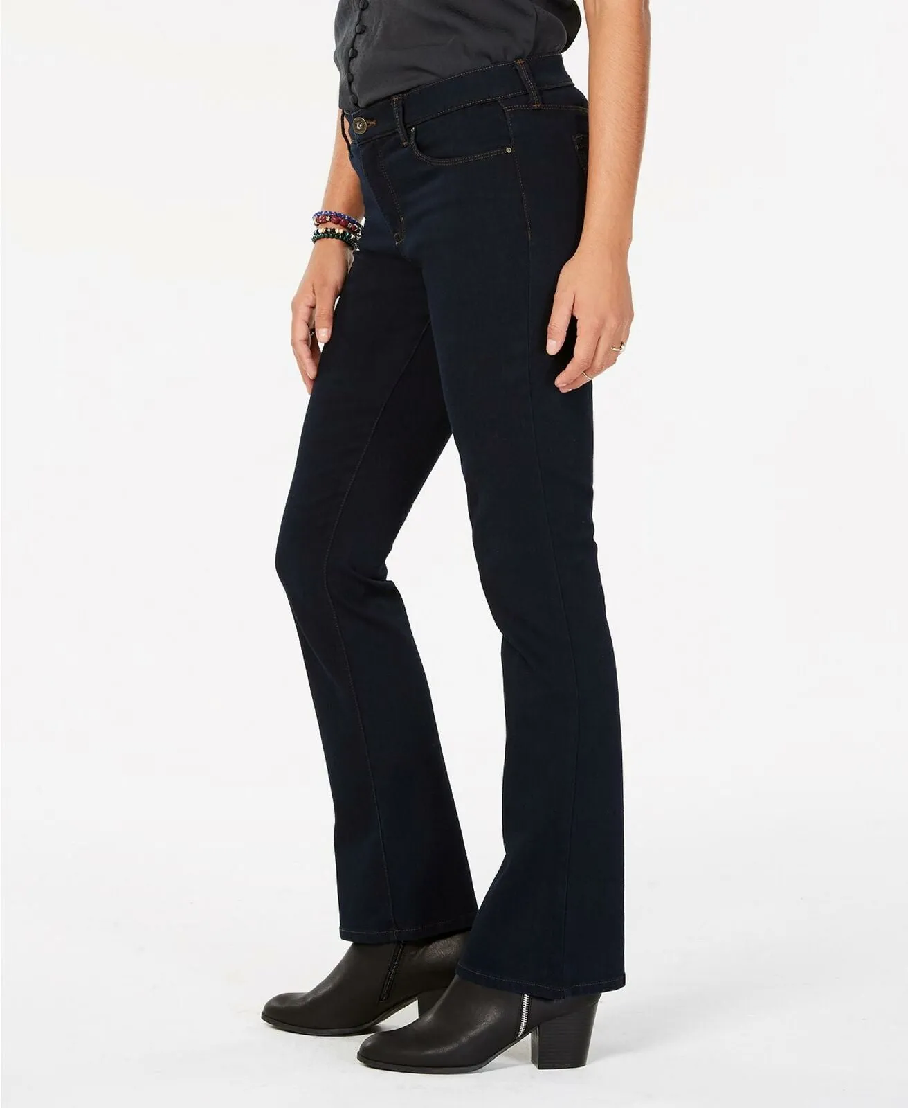 Style & Co. Women's Tummy Control Bootcut Jeans Rinse 14 LONG