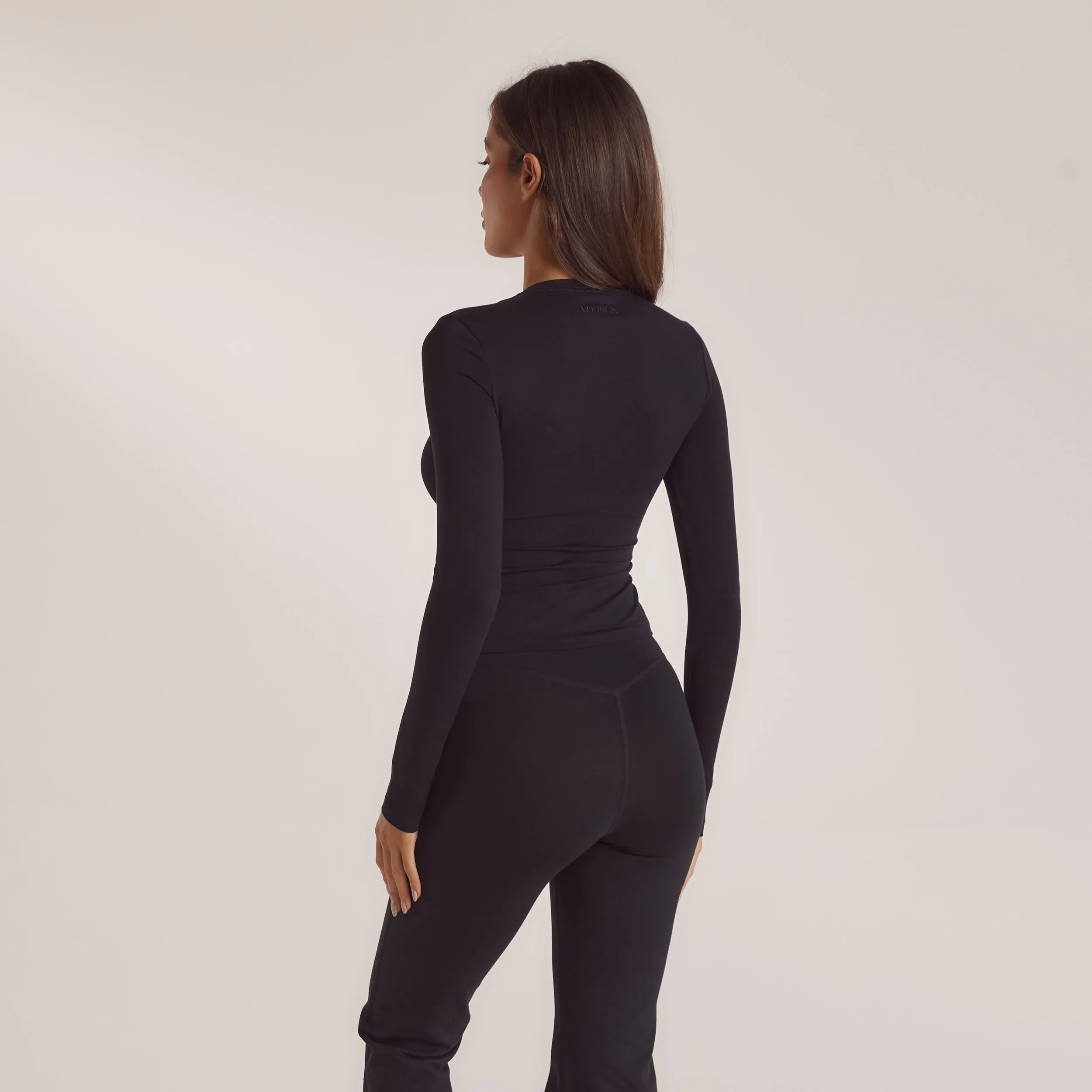 T-Shirt Manches Longues en Coton - Noir