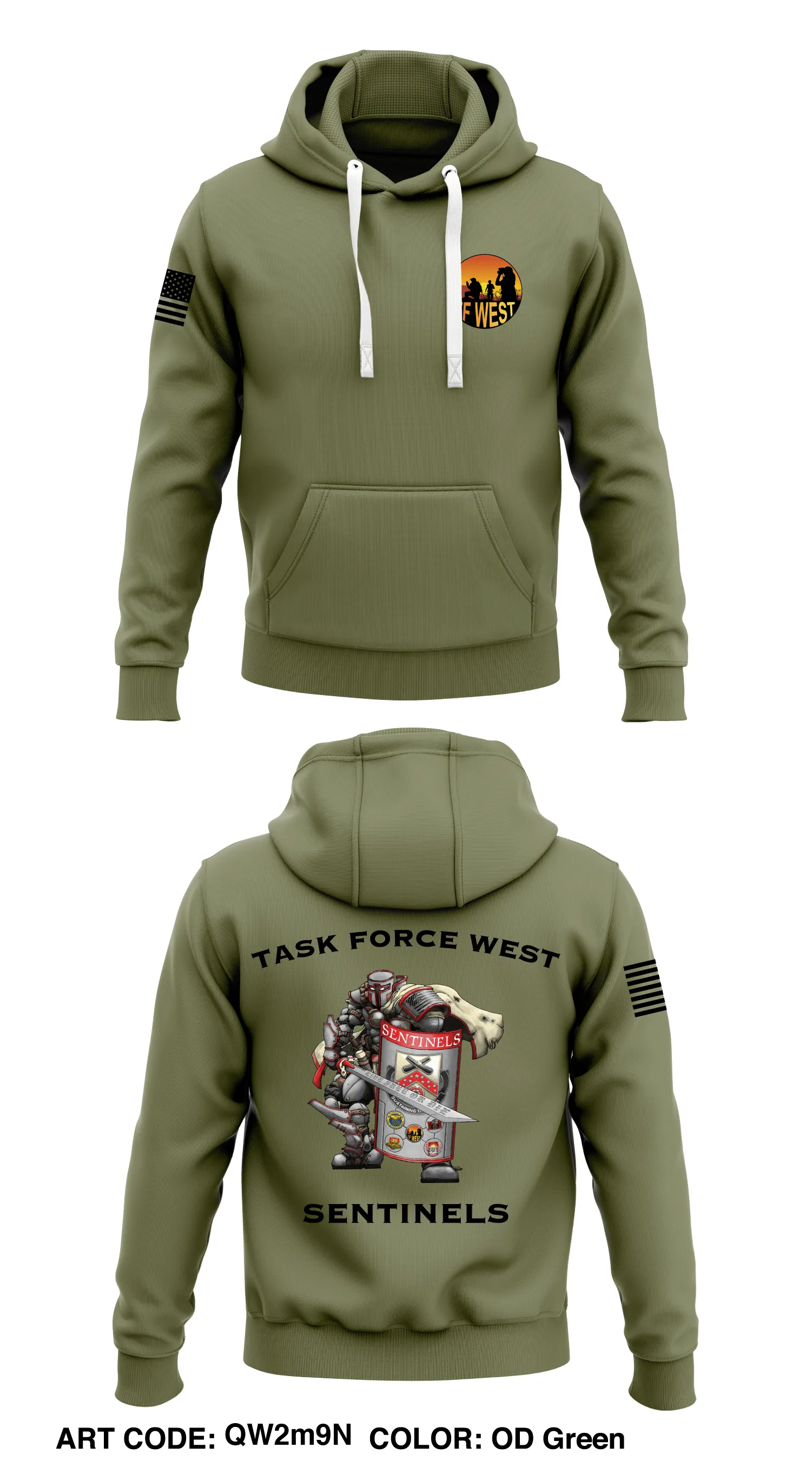 Task Force West Sentinels  Store 1  Core Men's Hooded Performance Sweatshirt - QW2m9N