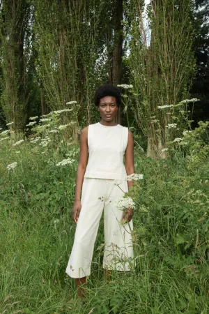 Taya Organic Cotton Felpe Trouser in Undyed