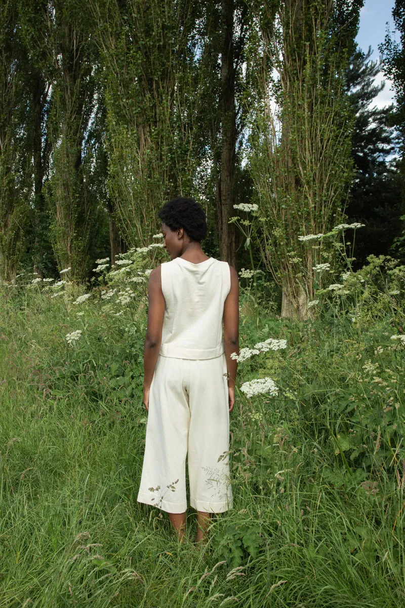Taya Organic Cotton Felpe Trouser in Undyed