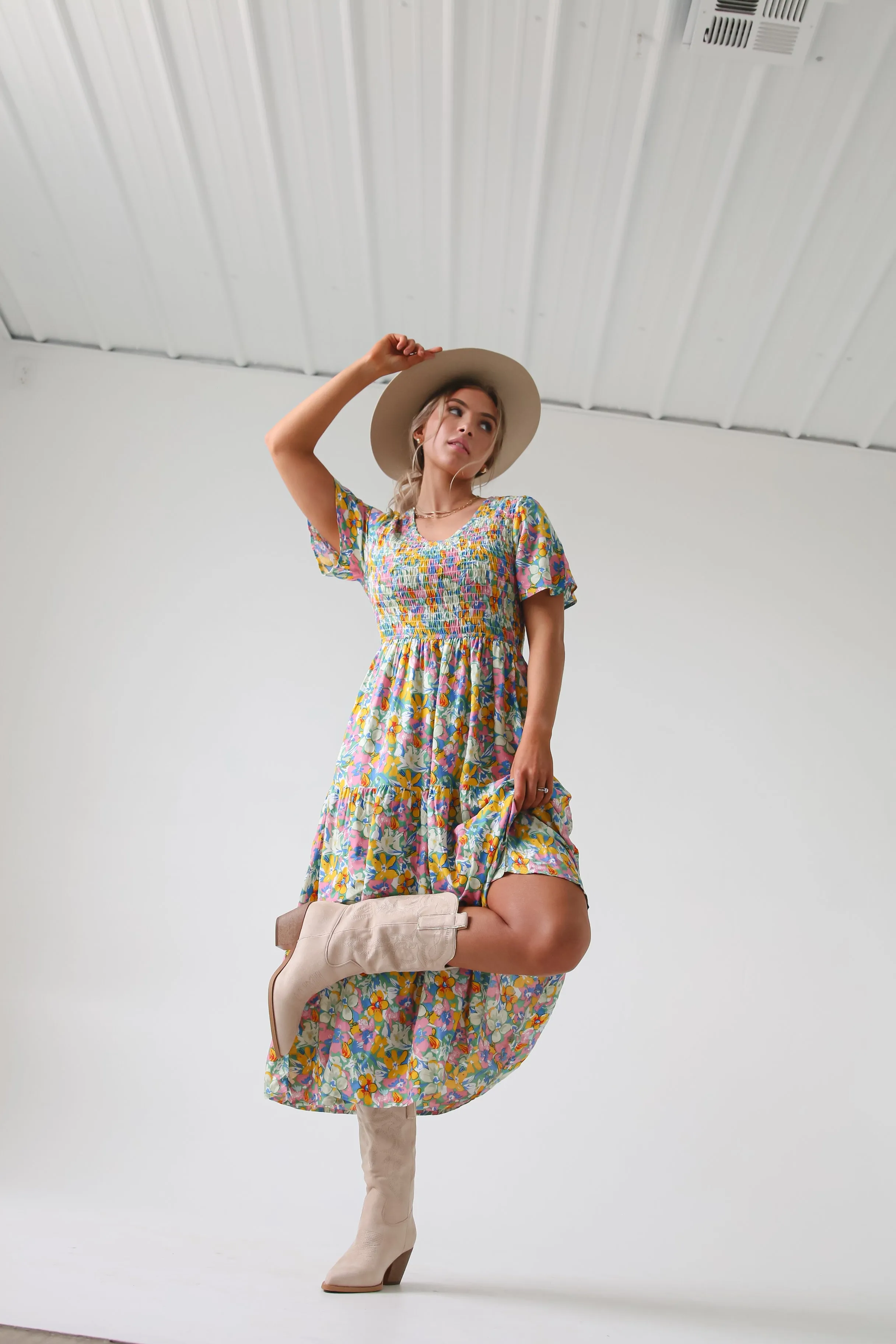 Tayla Dress in Cotton Candy
