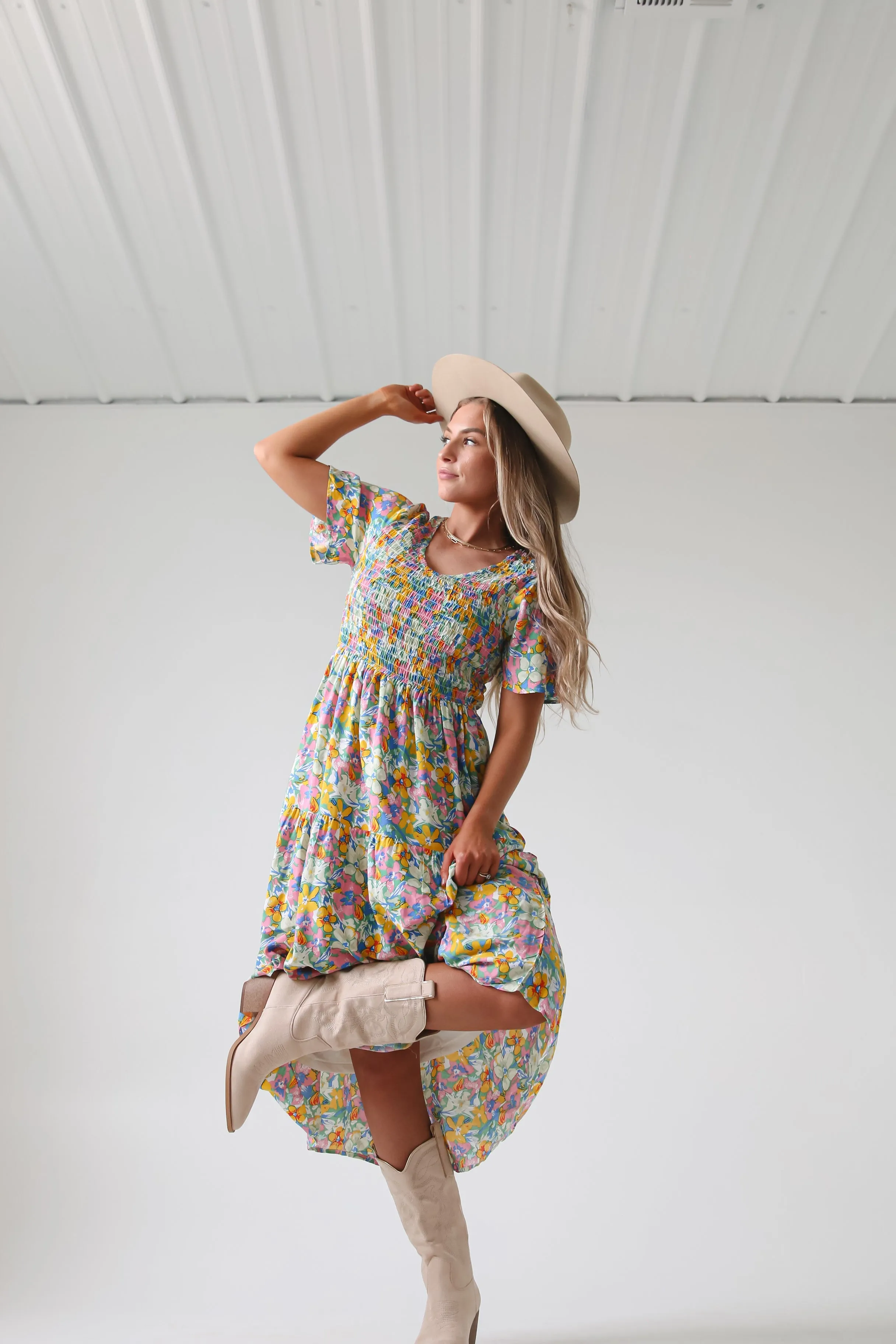 Tayla Dress in Cotton Candy