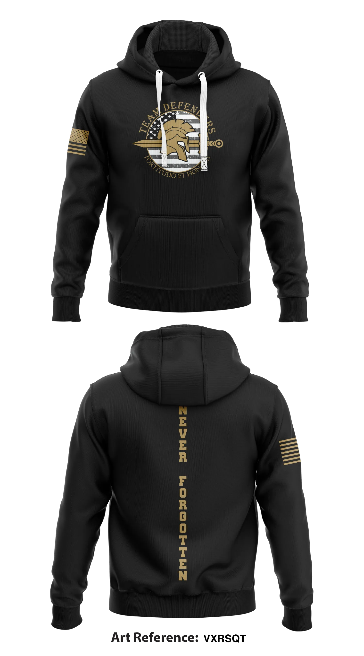 Team Defenders  Core Men's Hooded Performance Sweatshirt - VXRSQt