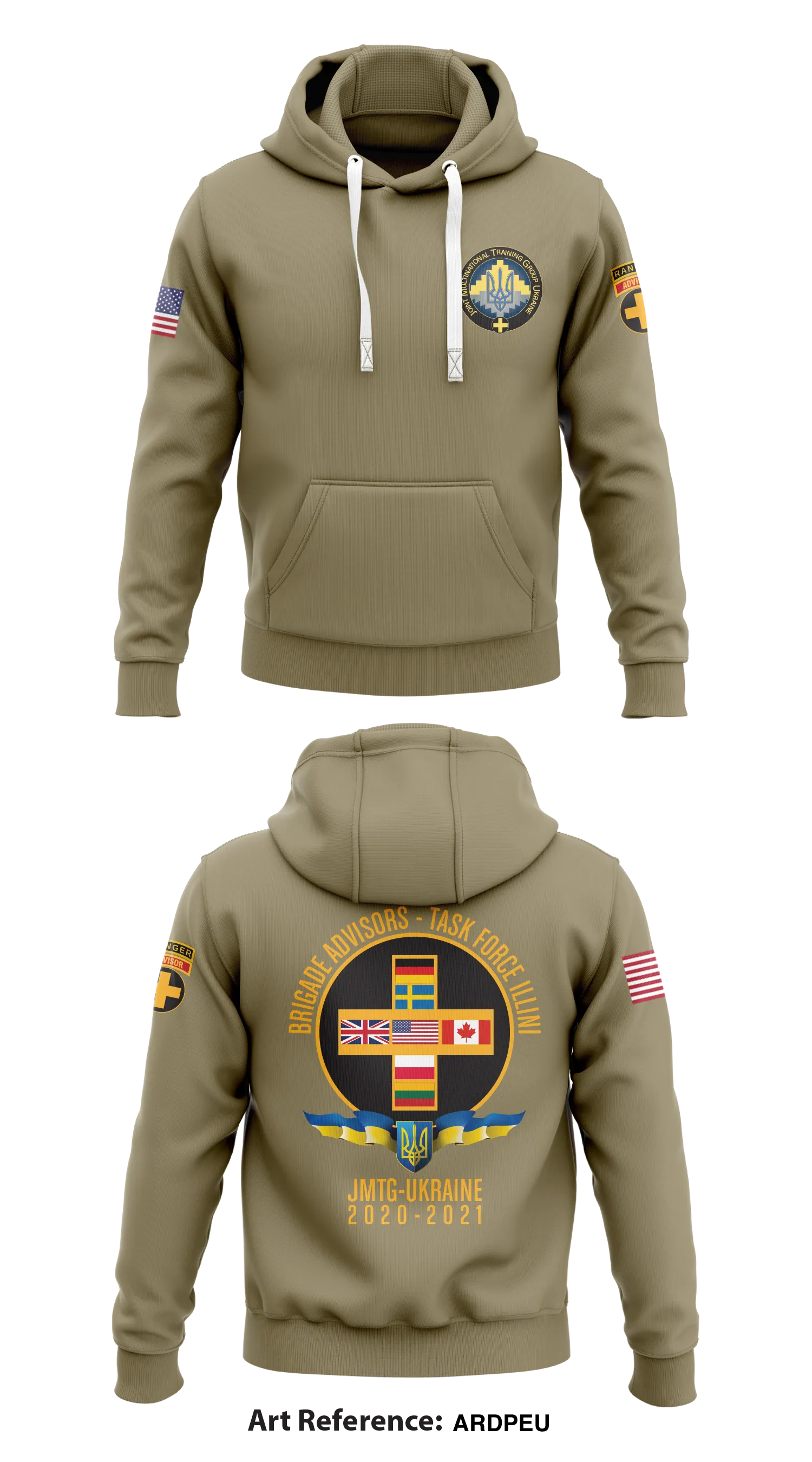 TF Illini, CTC, BDE ADV Store 1  Core Men's Hooded Performance Sweatshirt - ardpeu