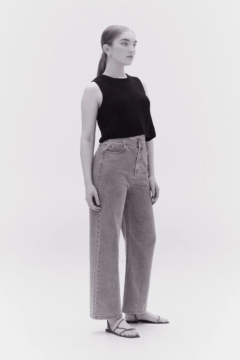 The Cia Cropped Sleeveless Sweater