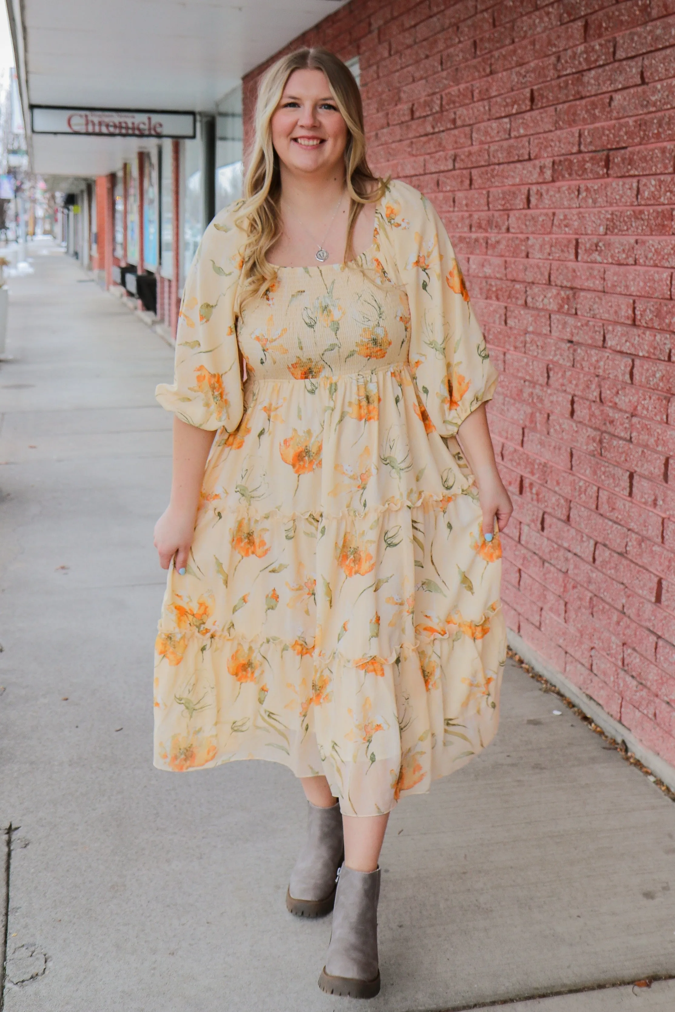 The Greta Dress in Sunrise Serenade
