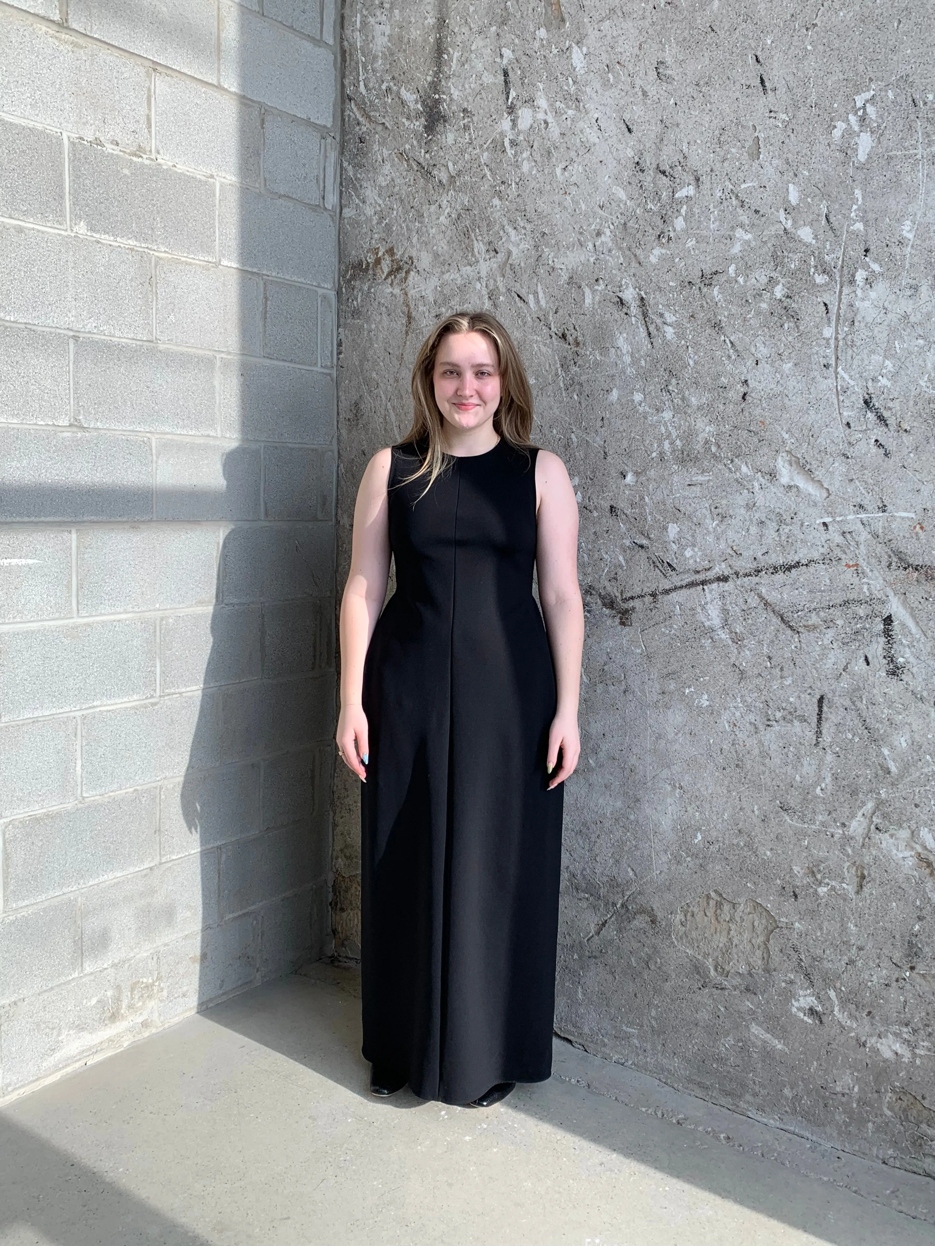 The Row black gown
