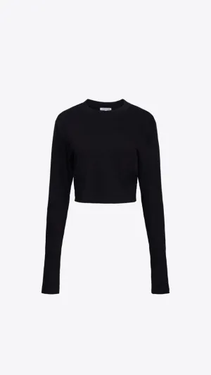 Tokyo Crop LS - Jet Black
