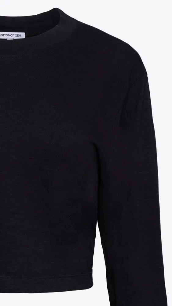 Tokyo Crop LS - Jet Black