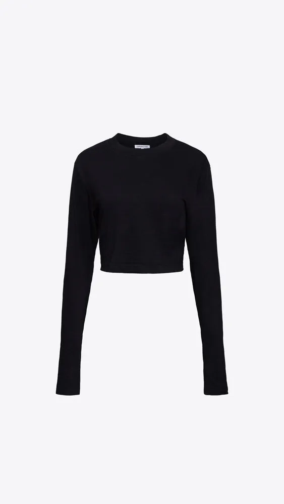Tokyo Crop LS - Jet Black