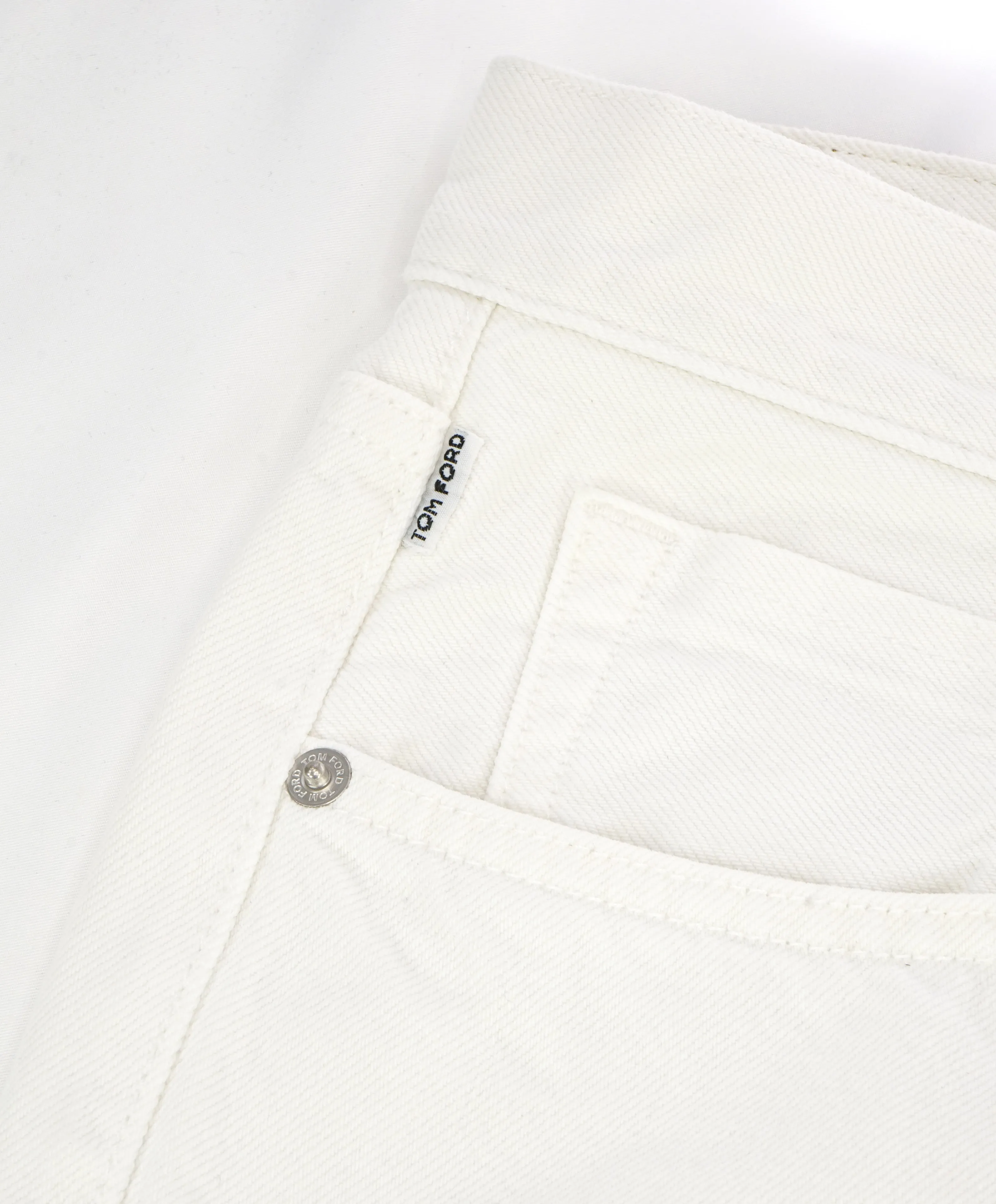 TOM FORD - Straight-Fit Distressed Denim Jeans White LOGO Tag -  38W