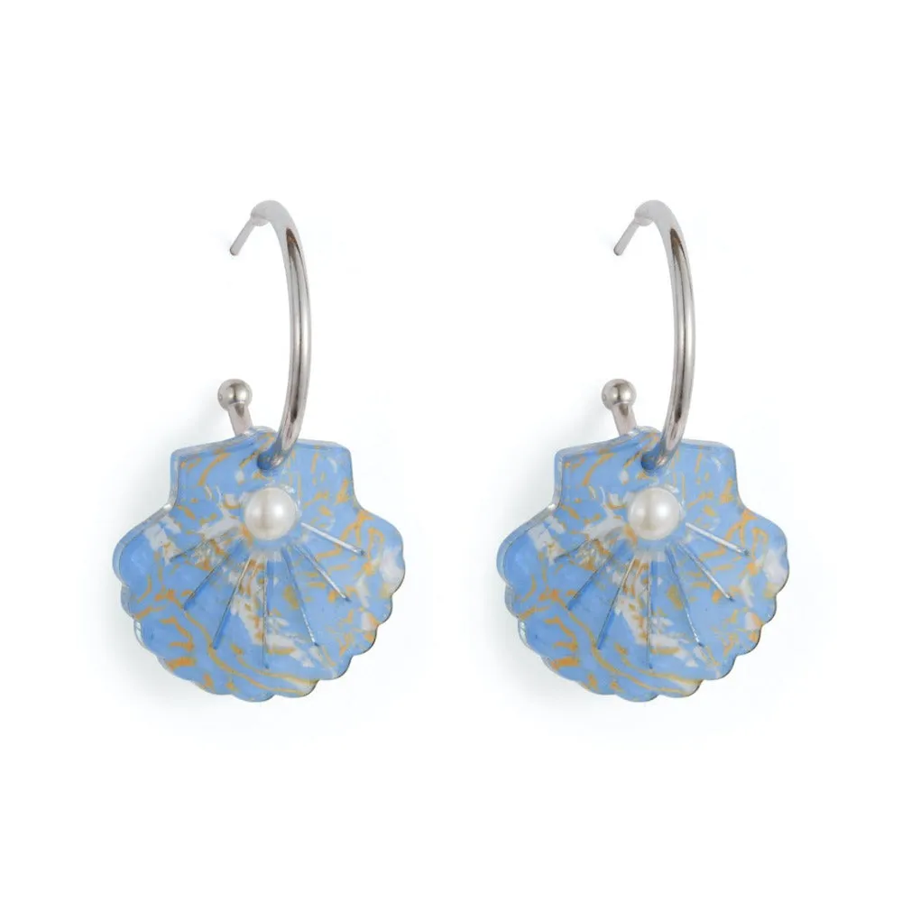 Toolally Charming Hoop Shells Earrings