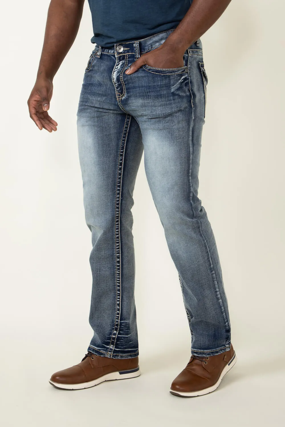 True Luck Wolf Bootcut Jean for Men | TL22031410