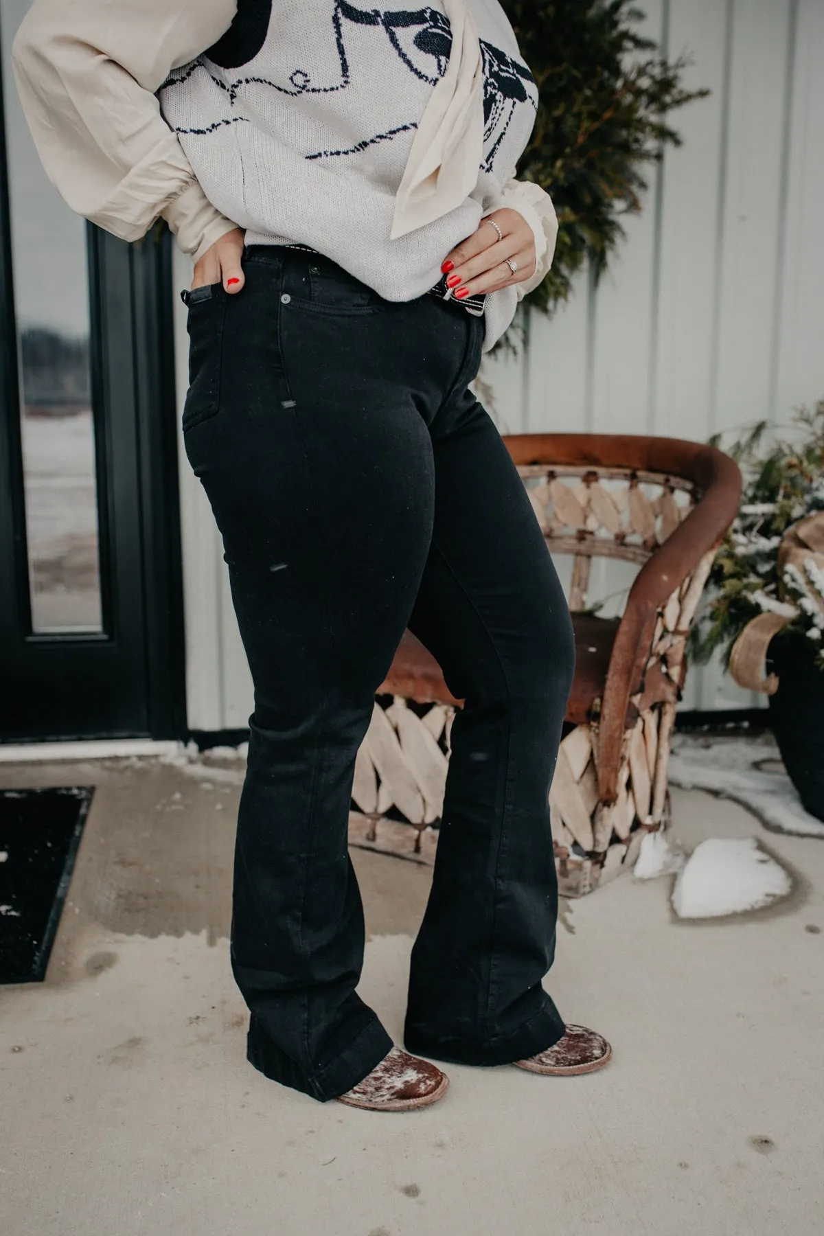 'Tunisia' Black Dojo by 7 For All Mankind (Tailorless Inseam 32")