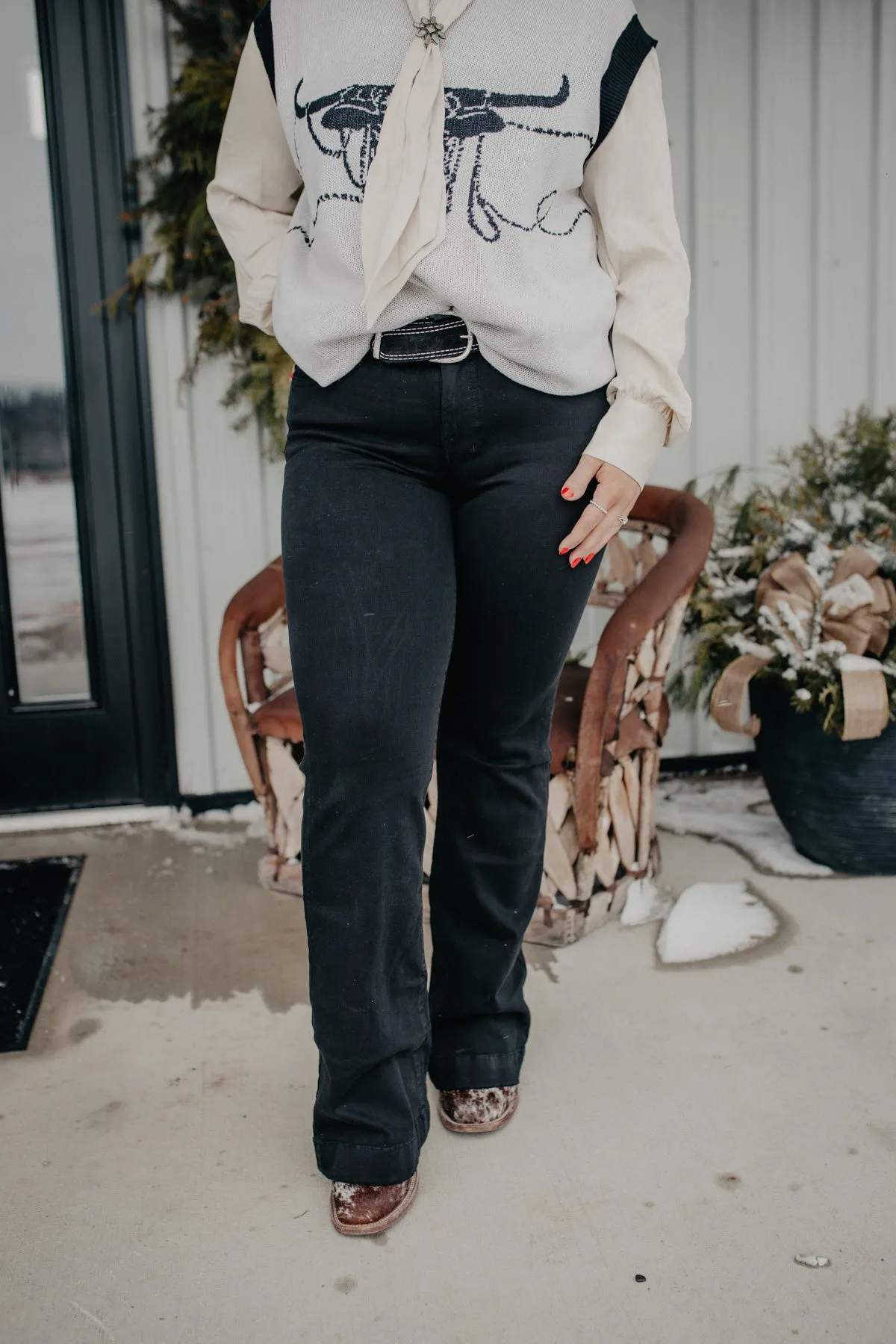 'Tunisia' Black Dojo by 7 For All Mankind (Tailorless Inseam 32")
