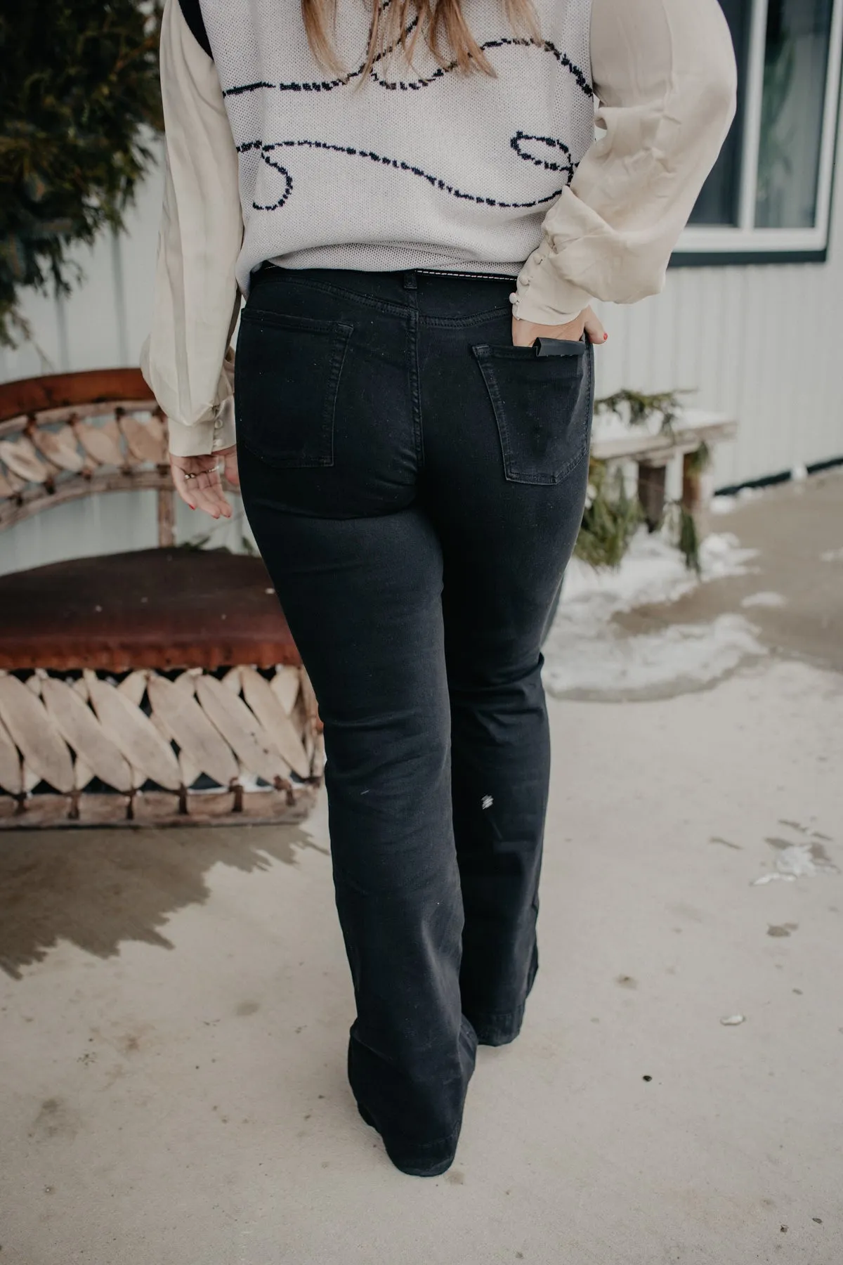 'Tunisia' Black Dojo by 7 For All Mankind (Tailorless Inseam 32")