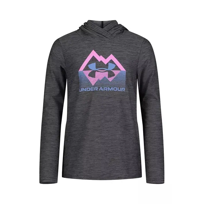 Under Armour Girl's UA Stature Hoodie - Pitch Gray