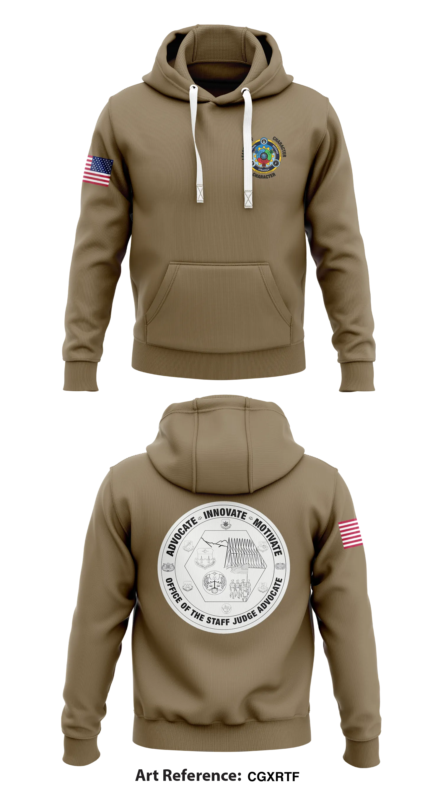 United States Air Force Academy Legal Office Store 1  Core Men's Hooded Performance Sweatshirt - CgxRtf