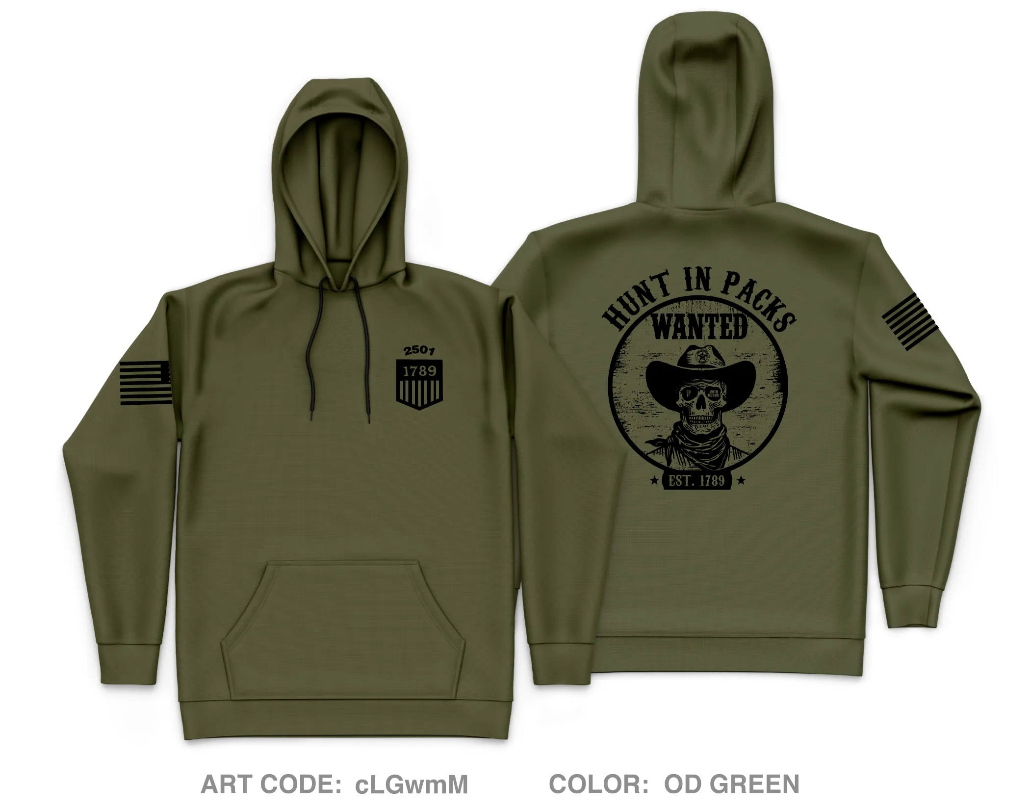 United States Marshals Core Men's Hooded Performance Sweatshirt - cLGwmM