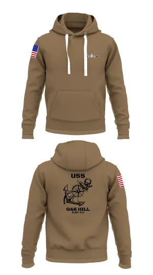 USS OAK HILL (LSD-51) Store 1  Core Men's Hooded Performance Sweatshirt - 45339815073