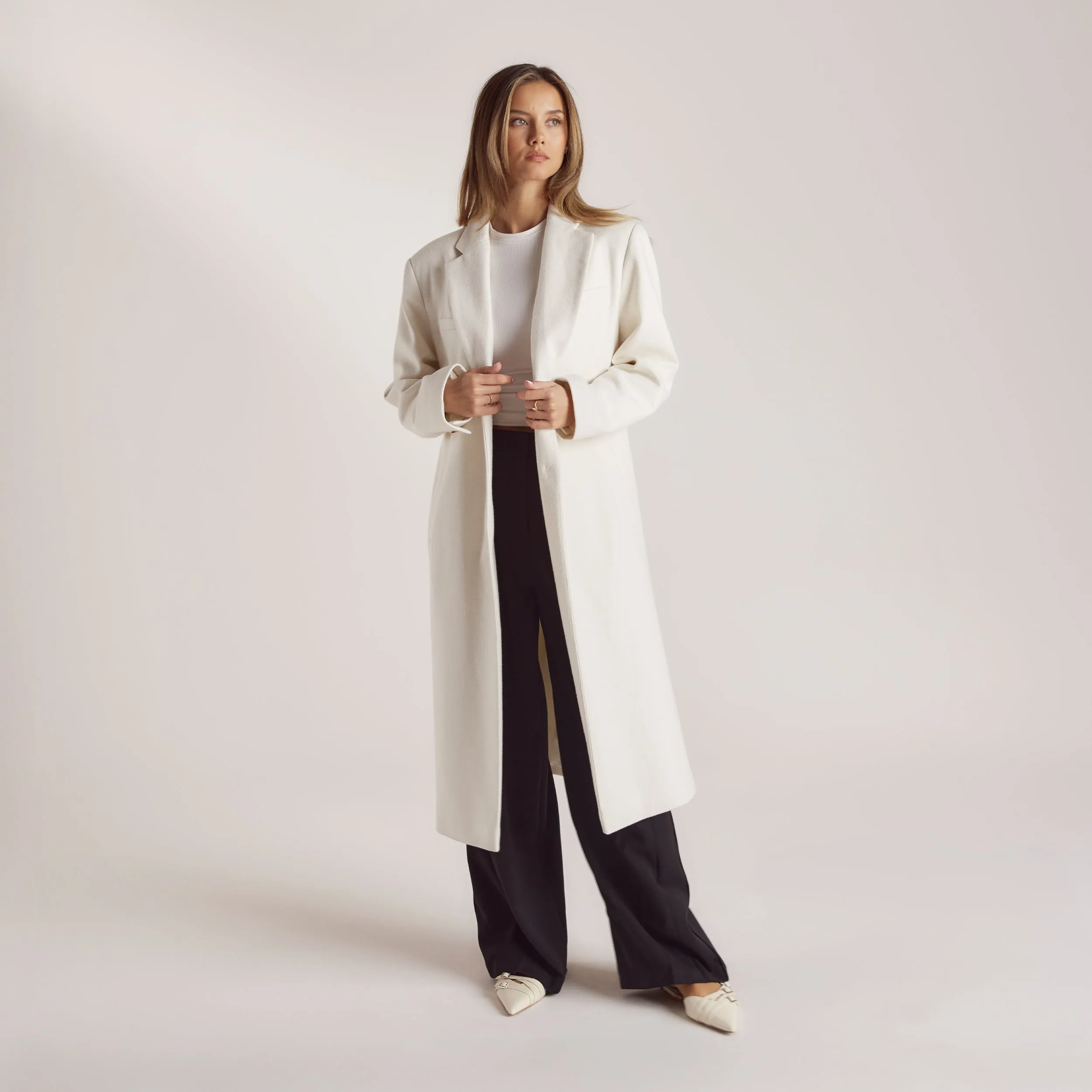 Veste Blazer en Laine - Crème