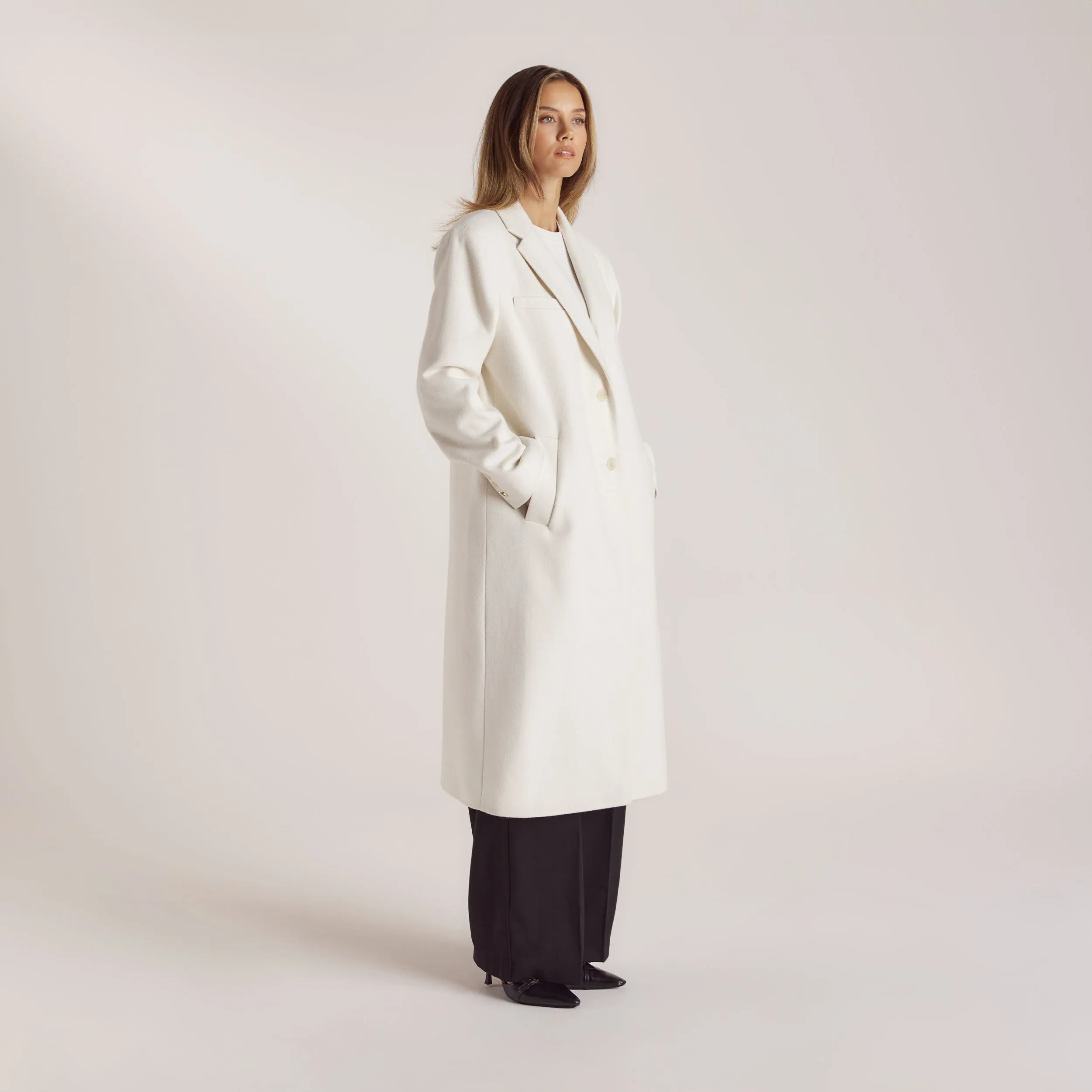 Veste Blazer en Laine - Crème