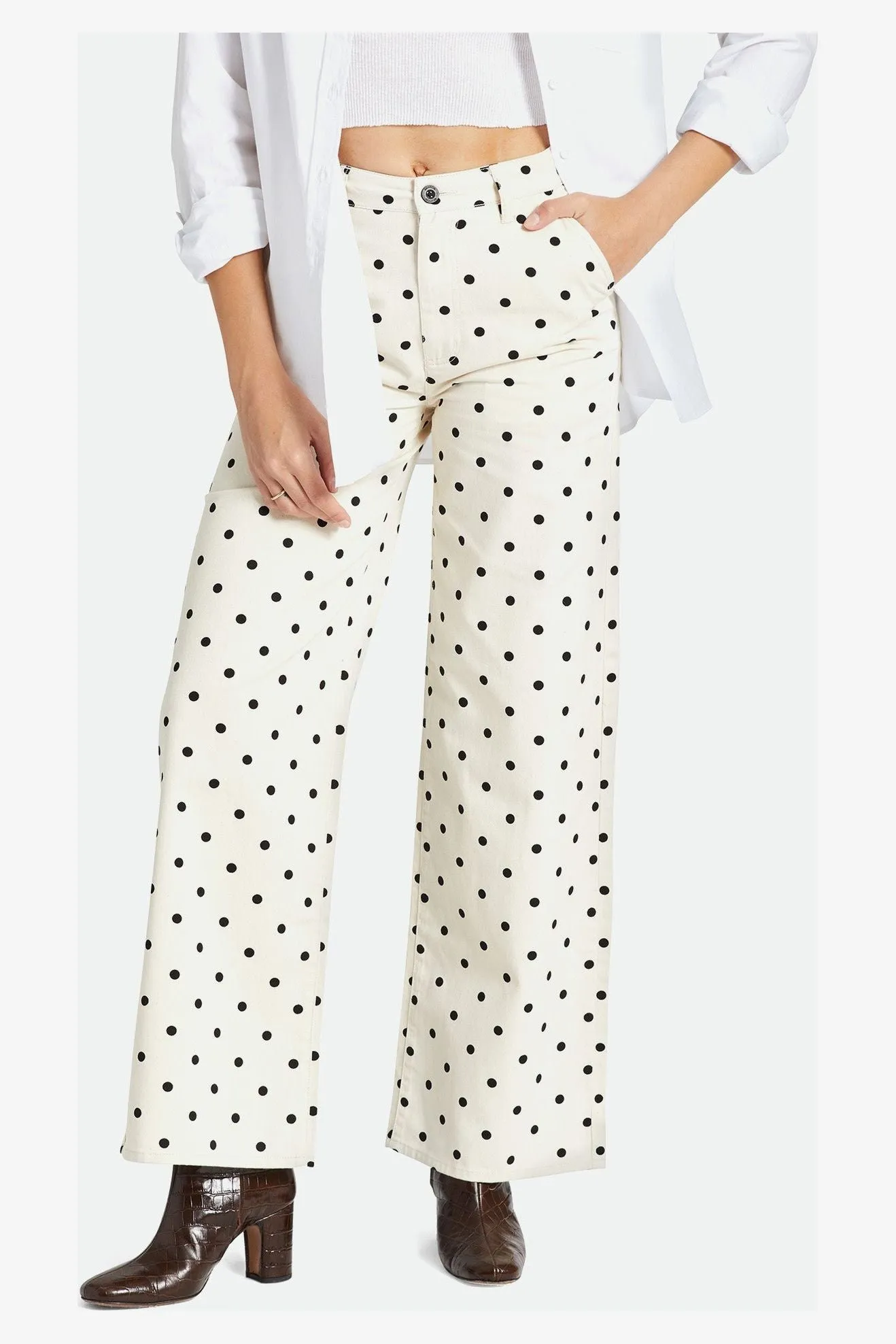 VICTORY FL WIDE LEG PANT - NATURAL